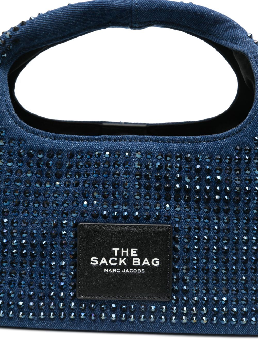 Marc Jacobs Textured Blue Shoulder Bag With Sparkling Embellishments In Blue