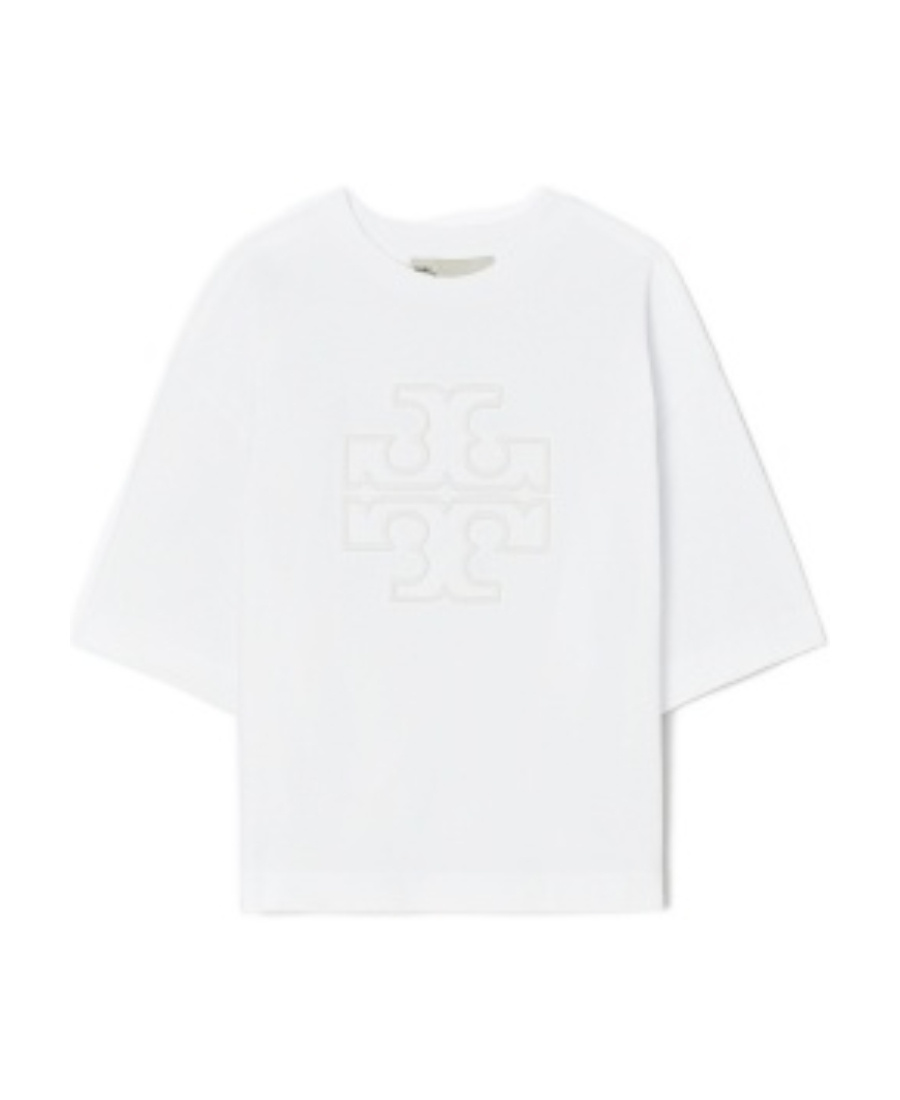 Tory Burch Logo Short-sleeved T-shirt In White