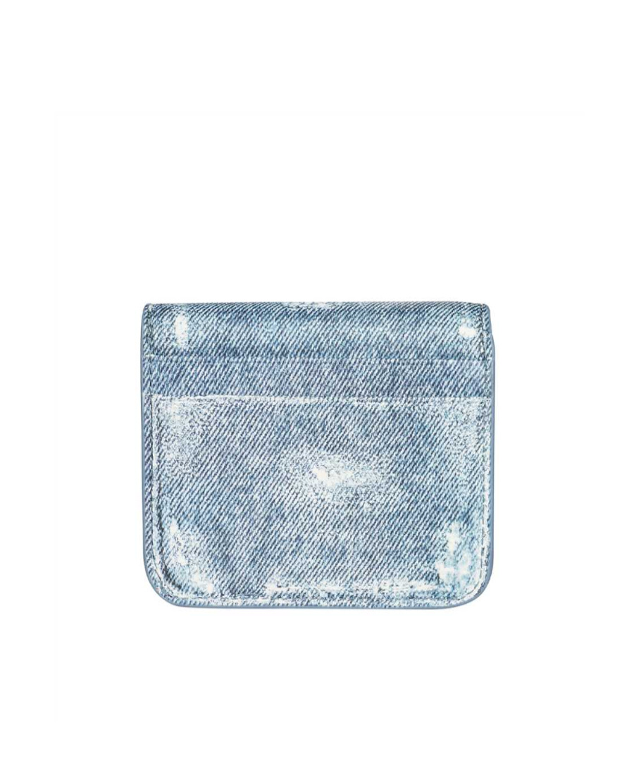 Balenciaga Cash Mini Wallet In Blue