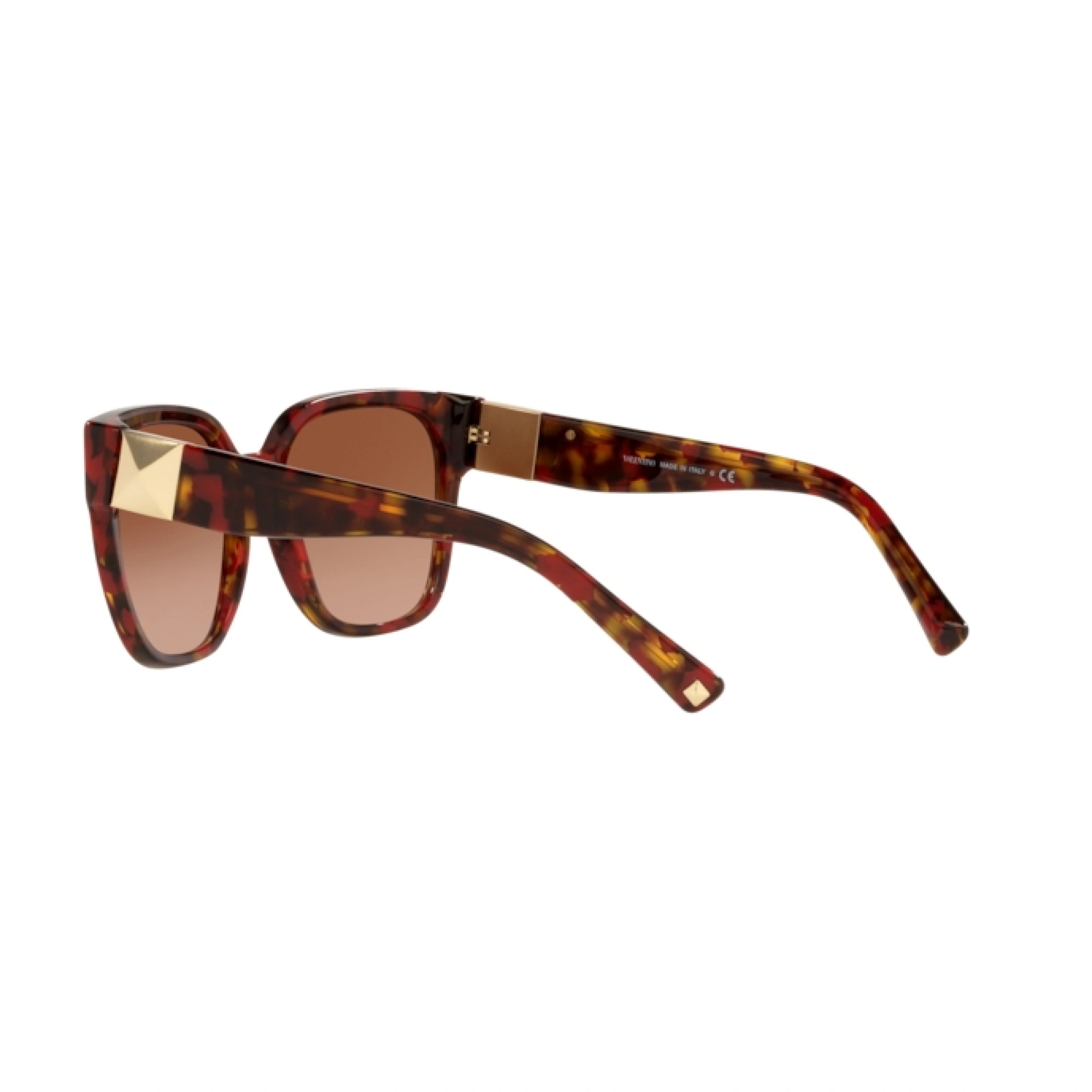 Valentino Logo Sunglasses In Brown