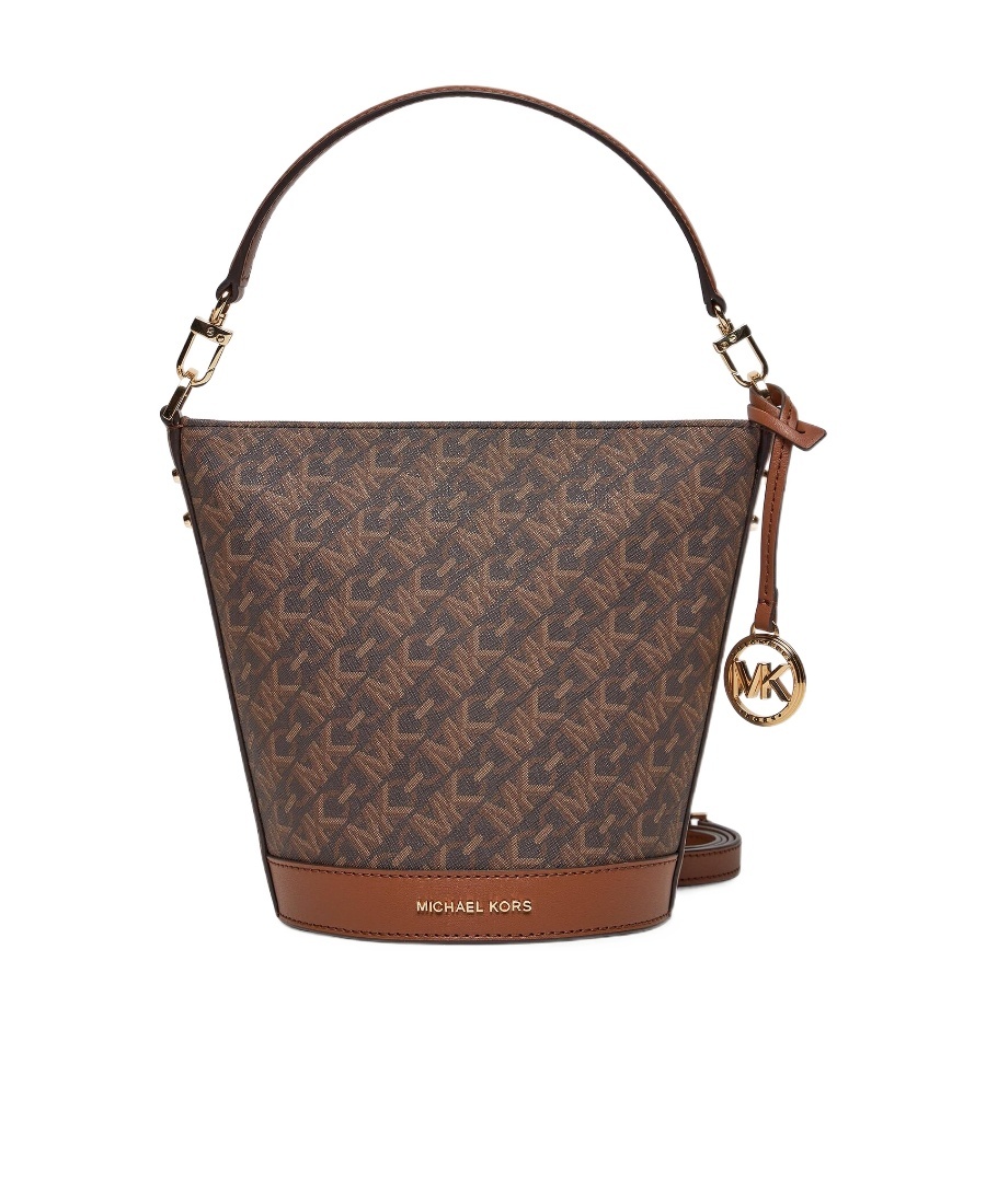 Michael Michael Kors Townsend Monogram Crossbody Bag In Gray