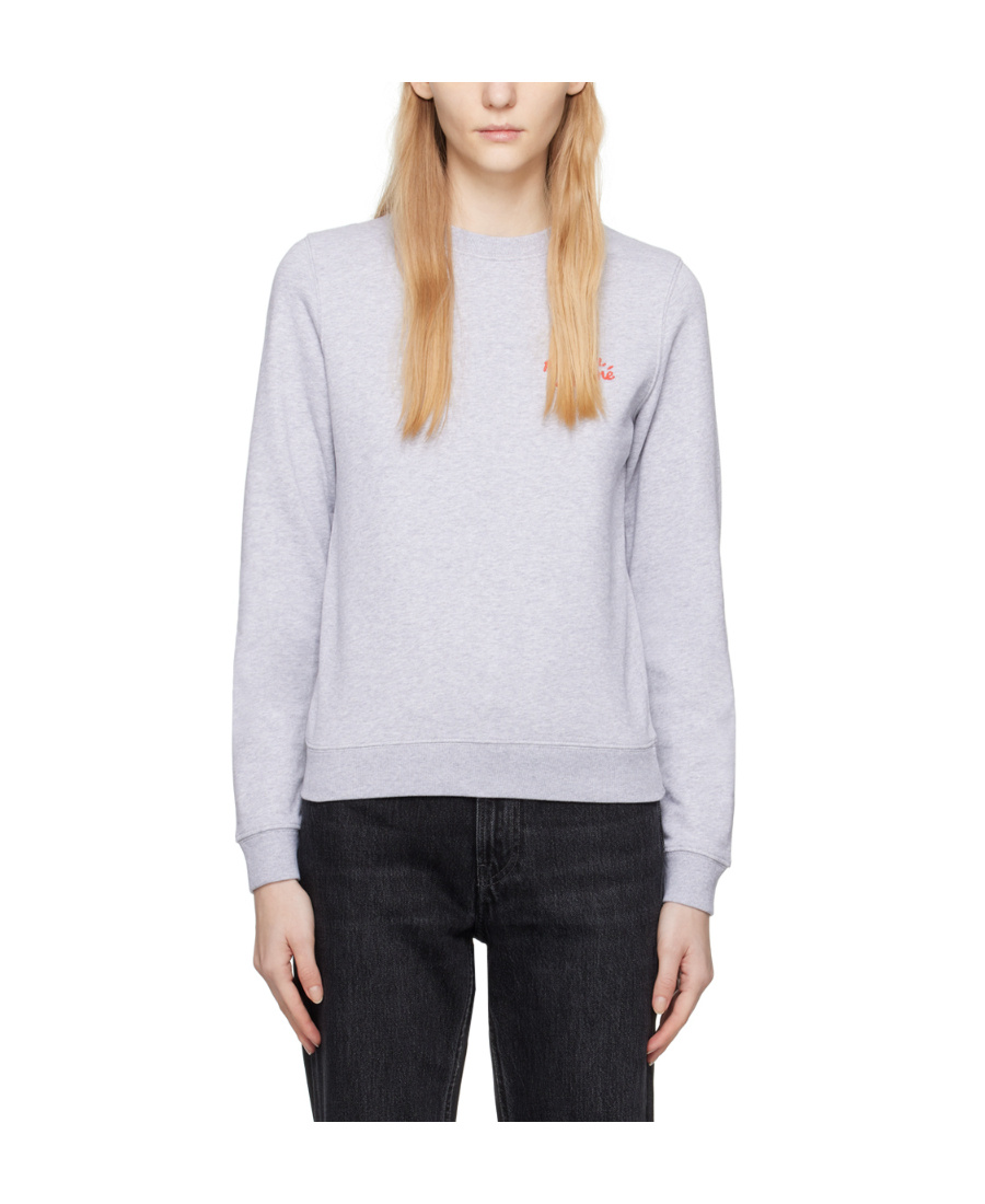 MAISON KITSUNÉ ROUND-NECKED LOGO SWEATER