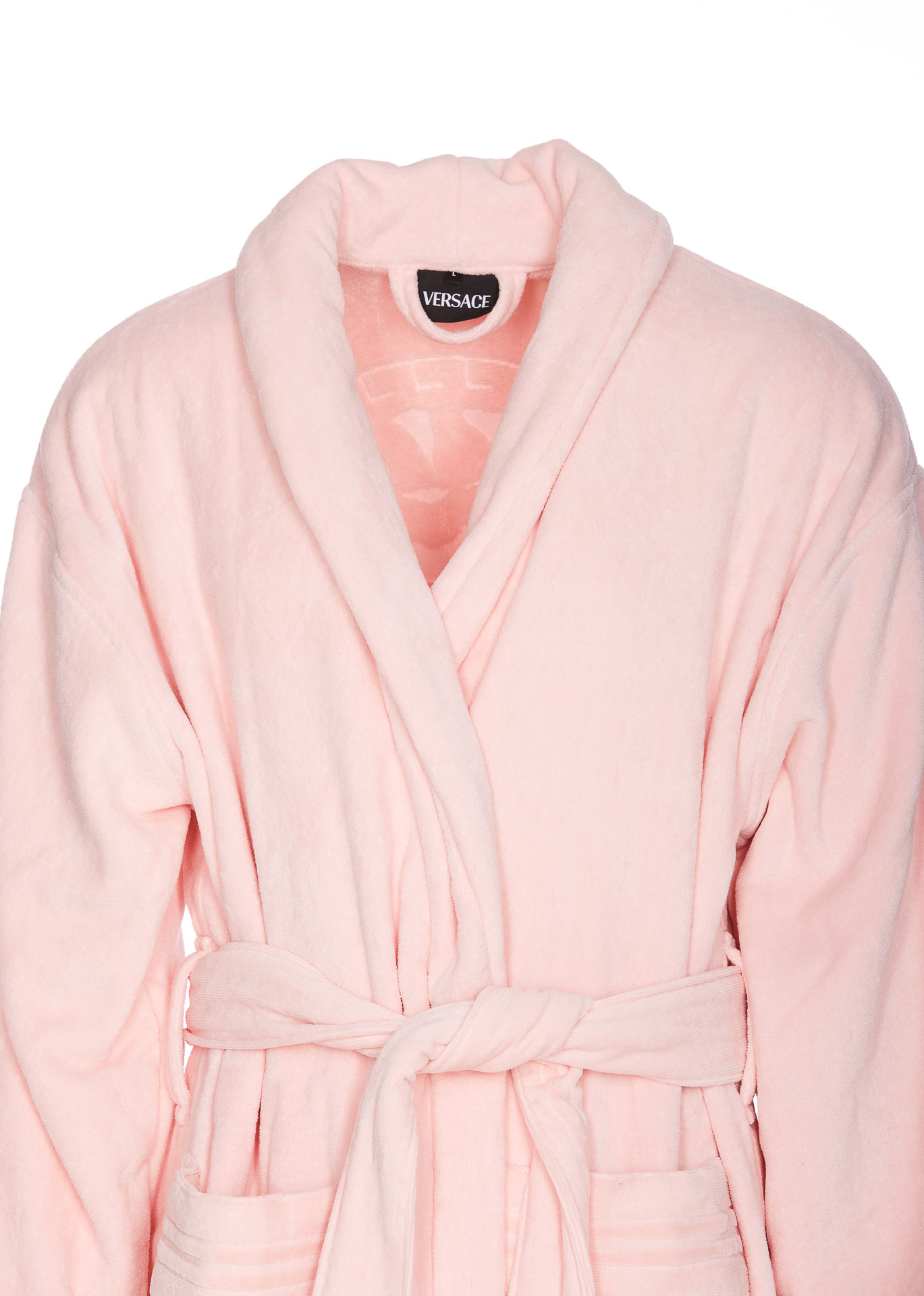 Versace La Medusa Bathrobe In Pink