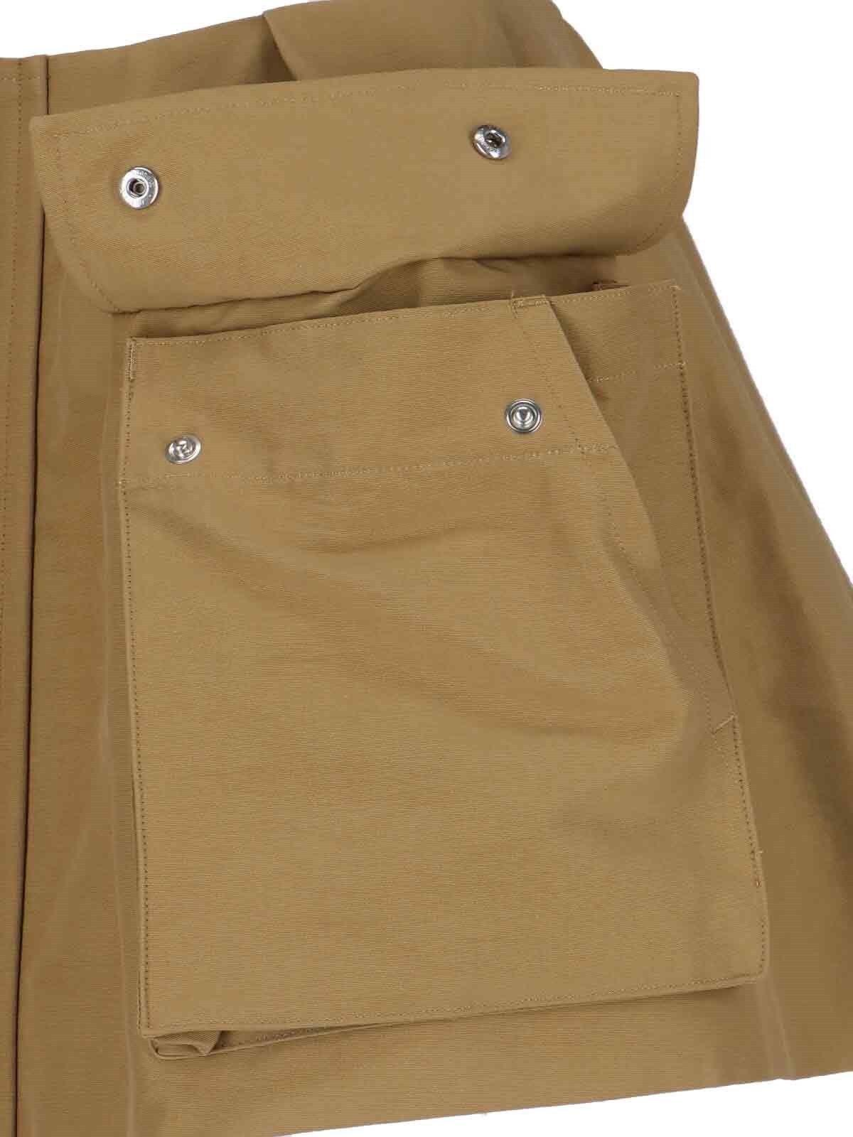 Sacai Grosgrain Cargo Skort In Brown
