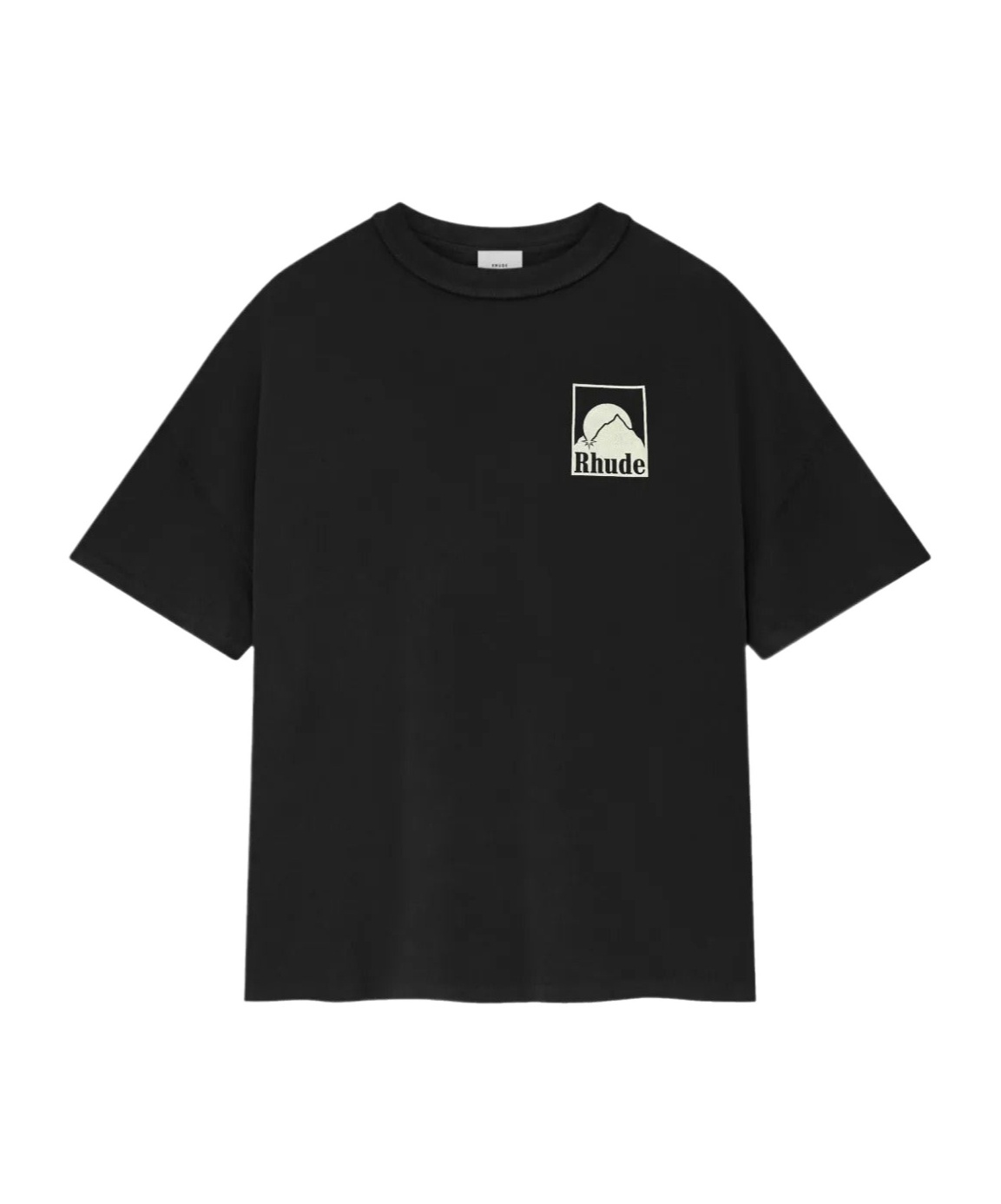 Rhude Moonlight Bagde T-shirt In Black