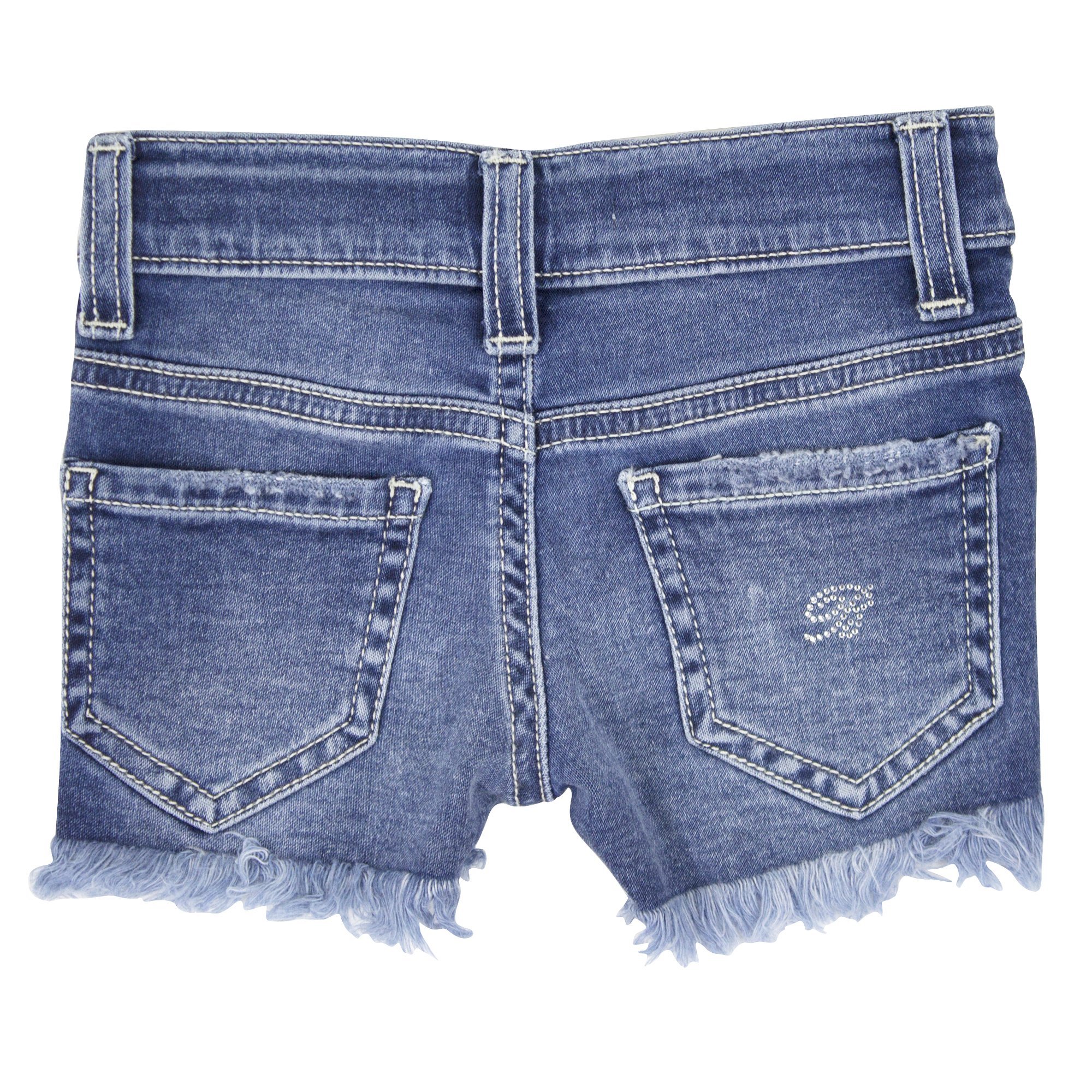 Miss Blumarine Denim Shorts In Blue
