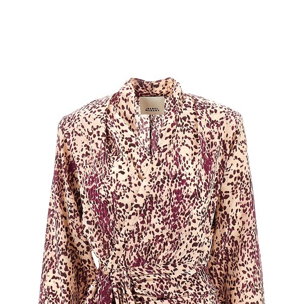 Isabel Marant Print Dress In Nude