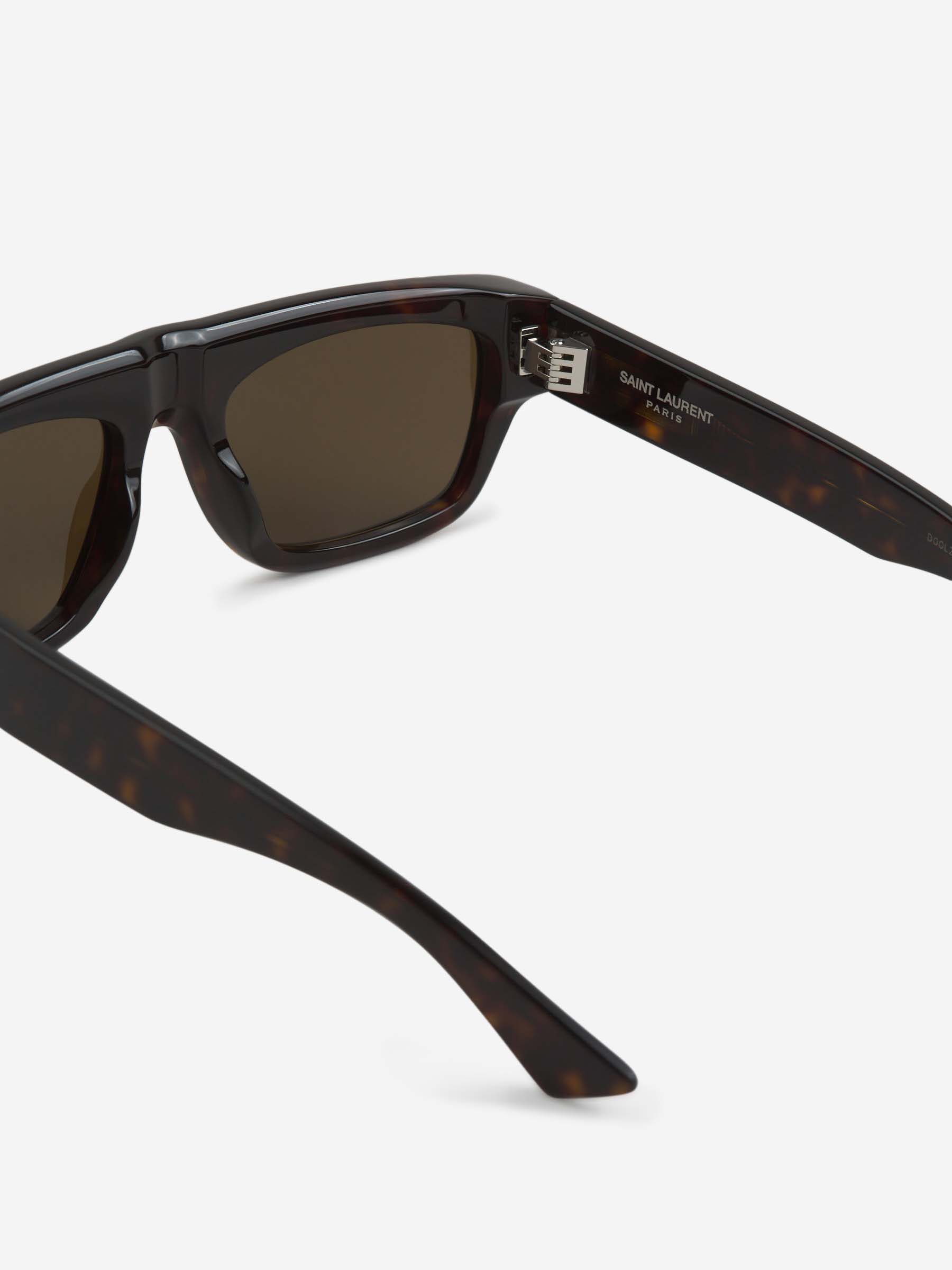 Saint Laurent Full Frame Sunglasses In Brown