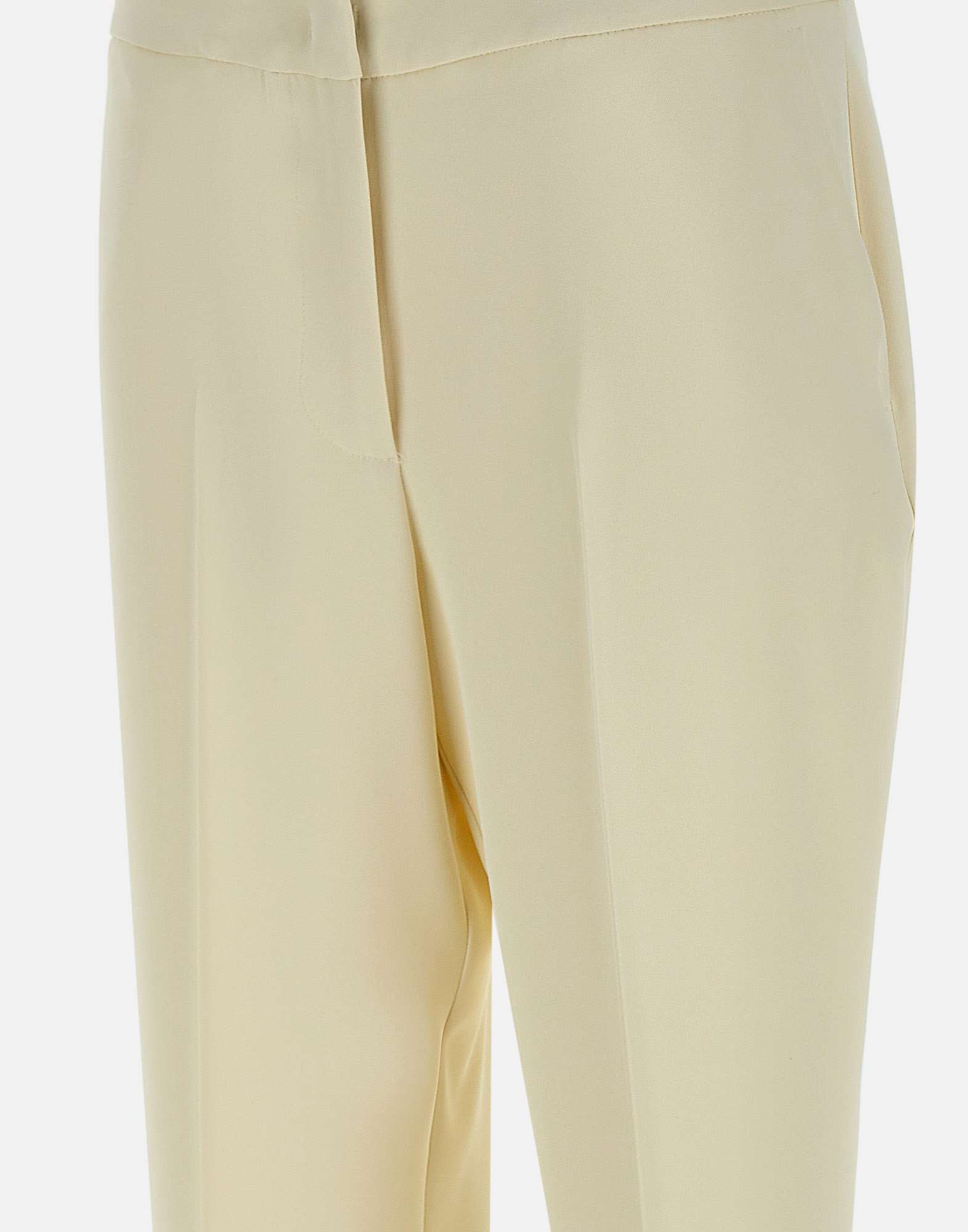 Kaos High-waisted Tapered Trousers In Neutral
