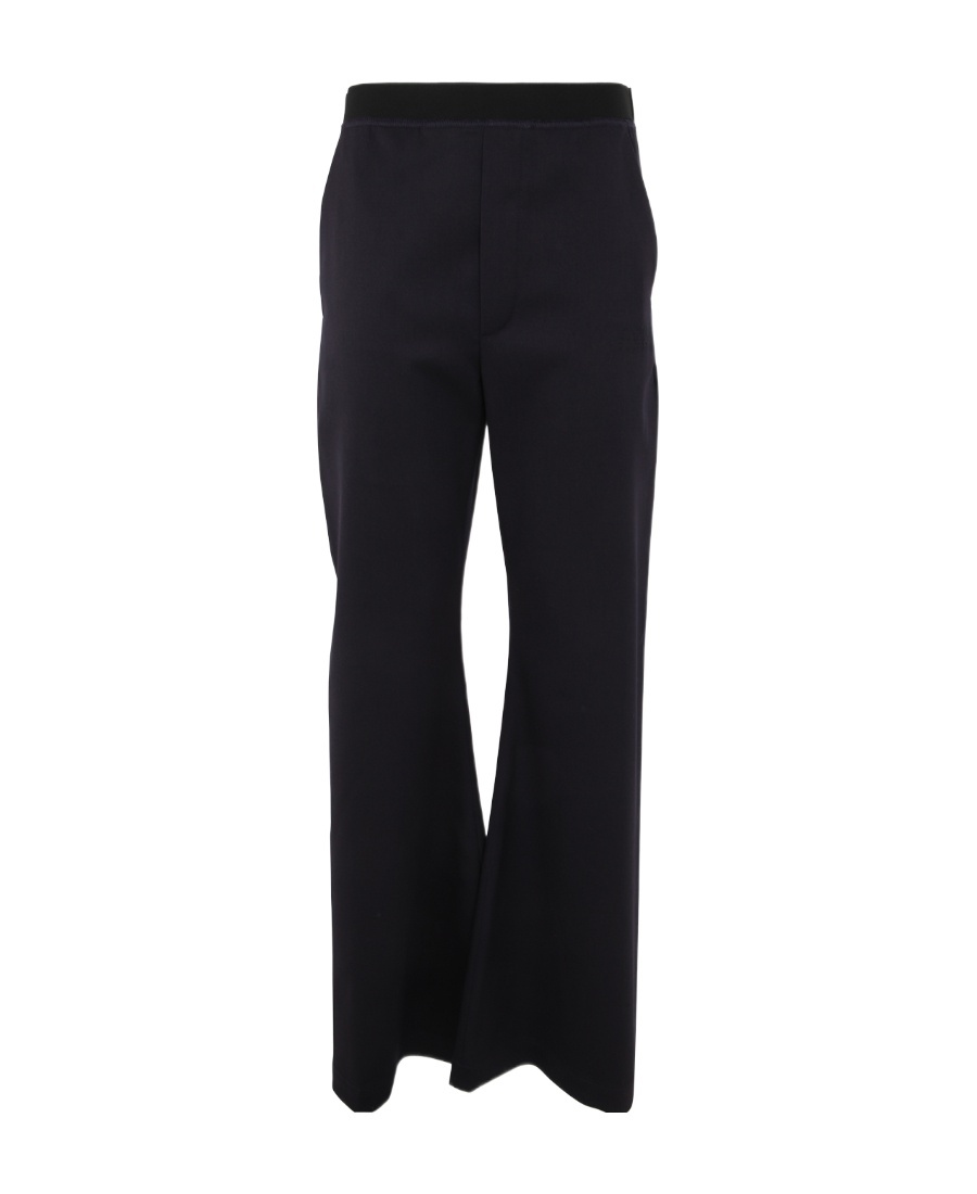 MM6 MAISON MARGIELA SEAM-DETAIL COTTON FLARED TROUSERS