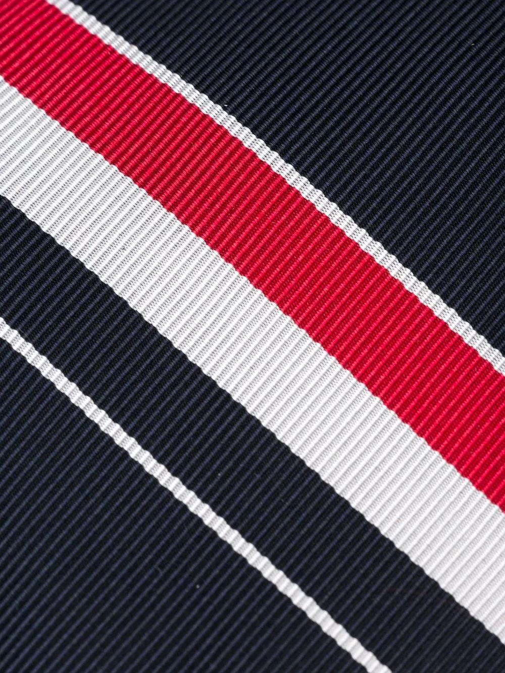 THOM BROWNE ENGINEERED STRIPE SILK TIE