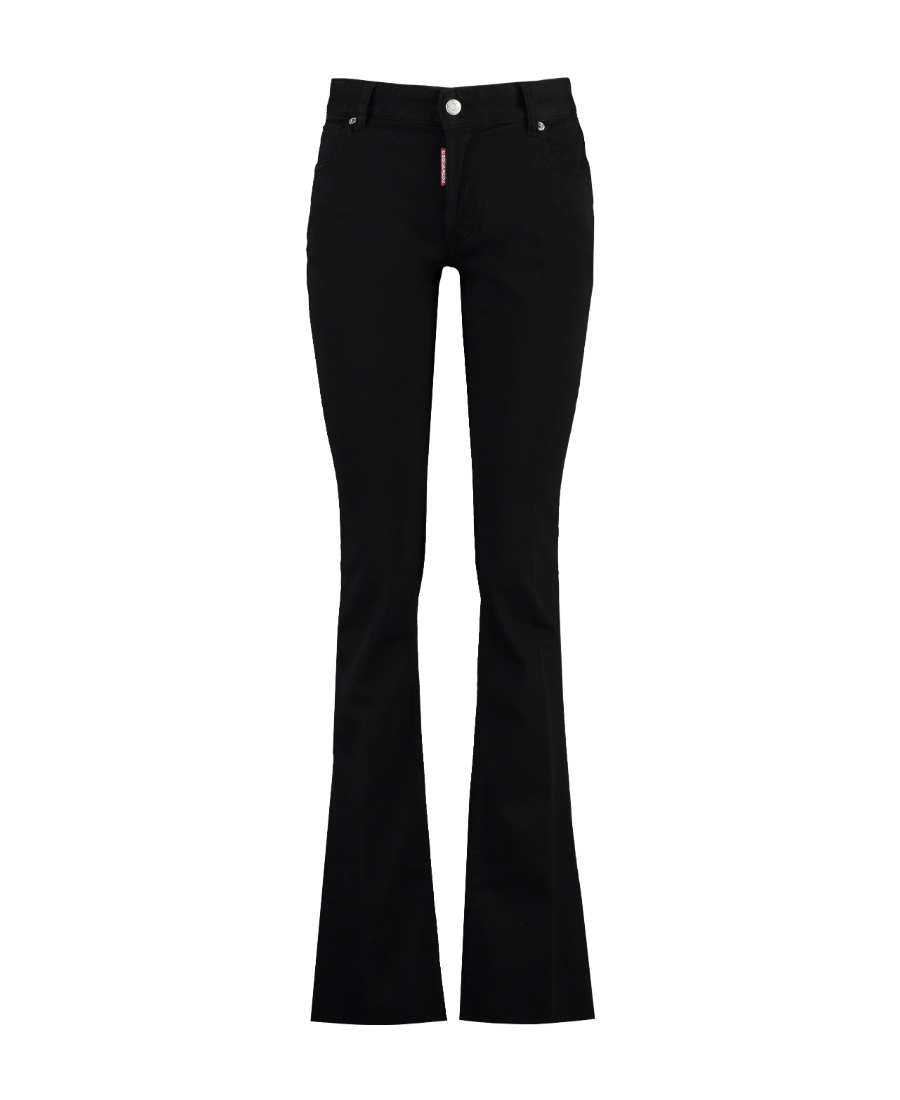 DSQUARED2 LOW-RISE FLARED JEANS