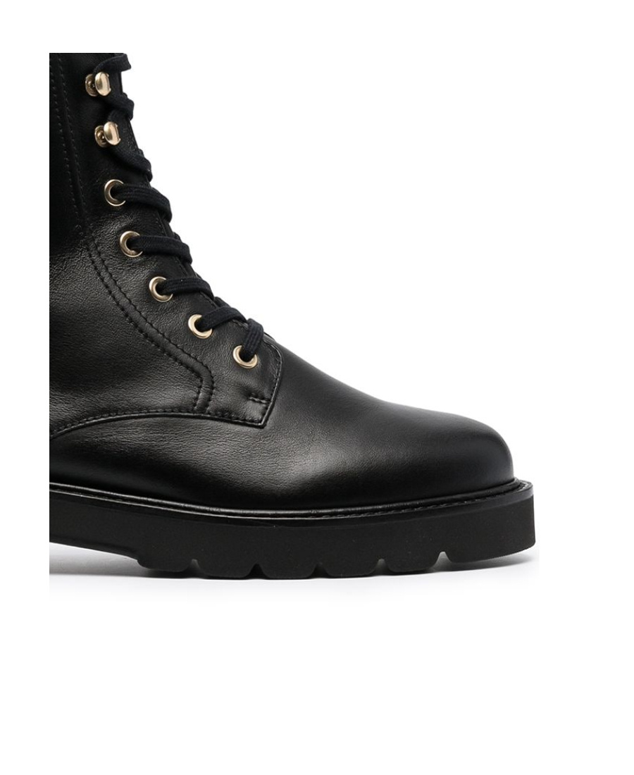 Stuart Weitzman Mila Lift Leather Boots In Black