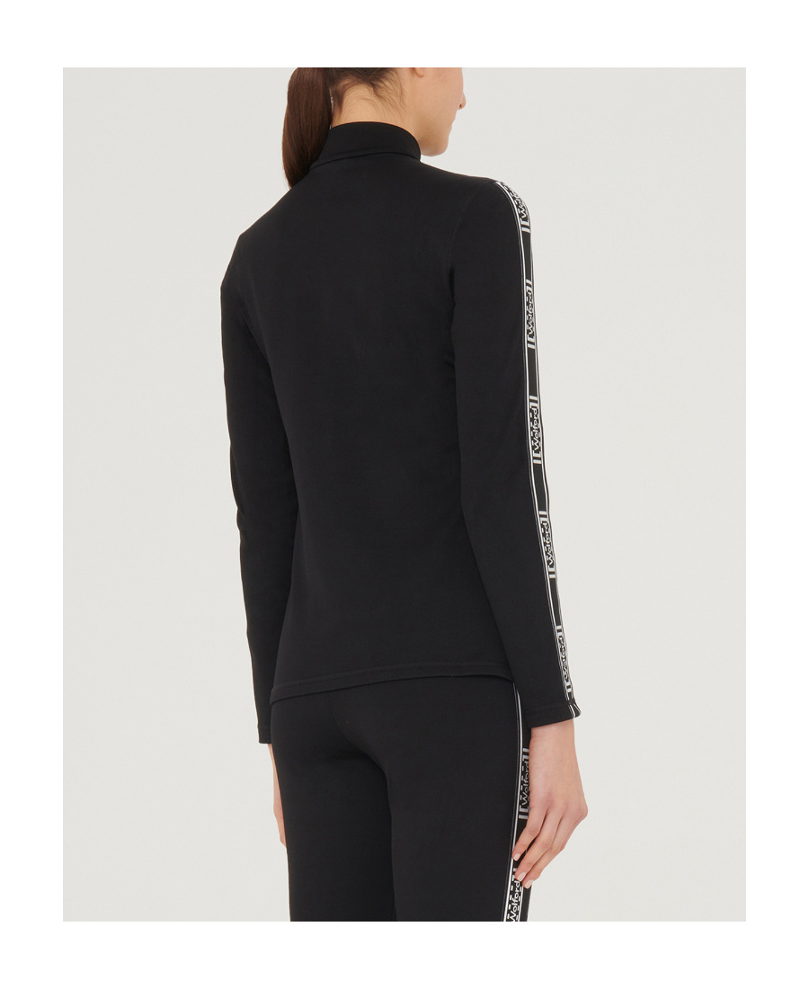WOLFORD LOGO-TAPE HALF-ZIP PULLOVER
