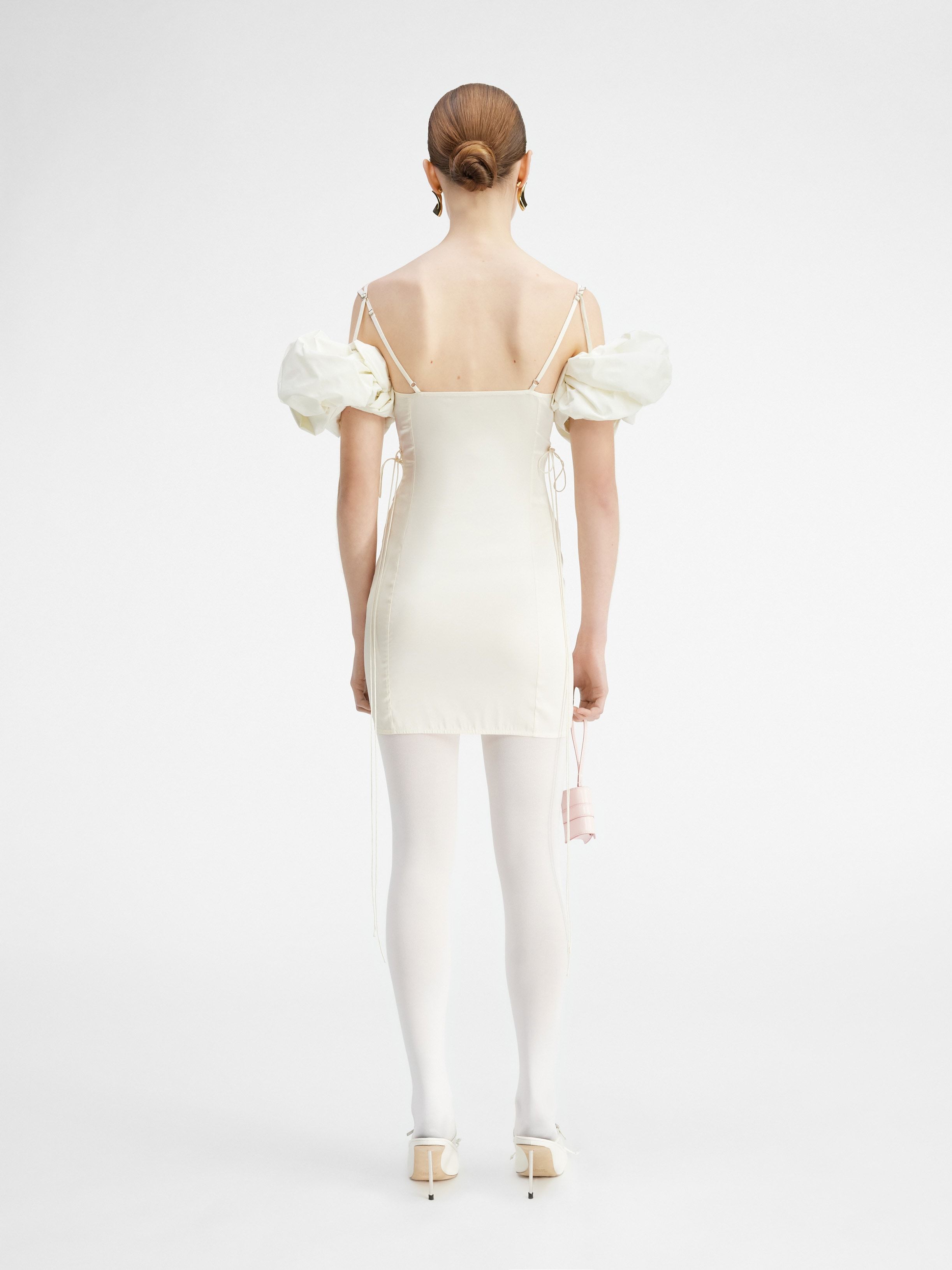 Jacquemus La Mini Robe Chouchou Minidress In White