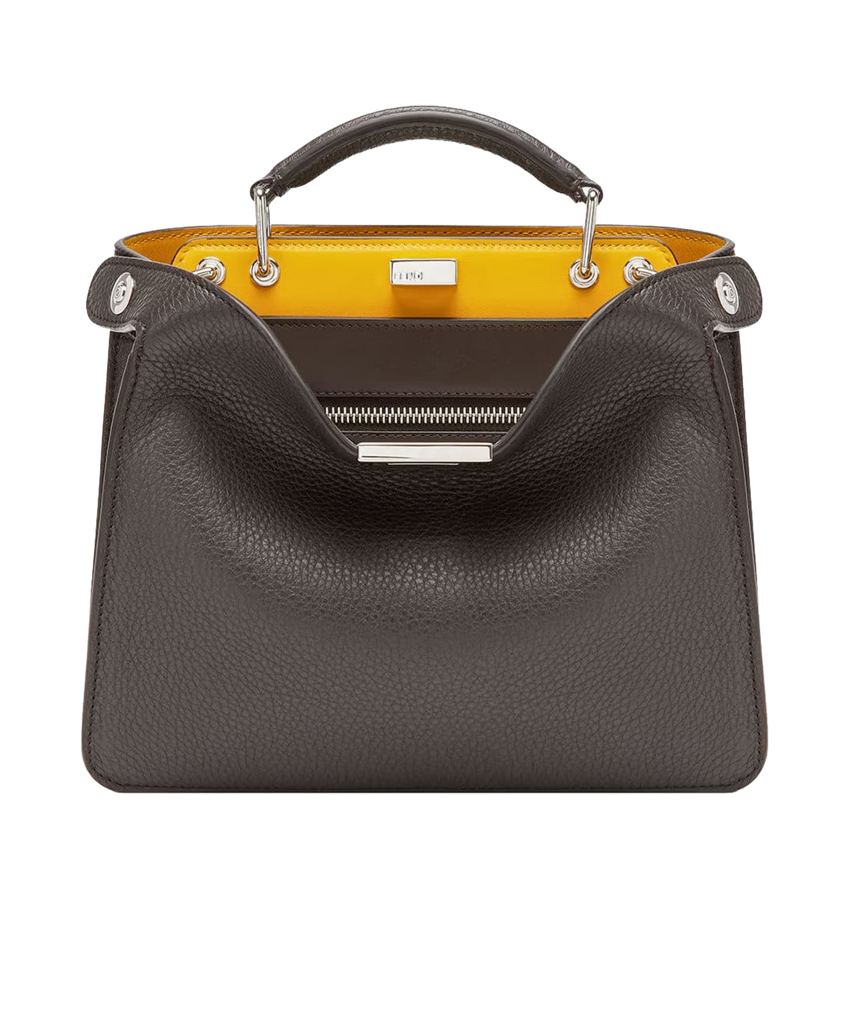 Fendi Peekaboo Iseeu Mini Messenger Bag In Black