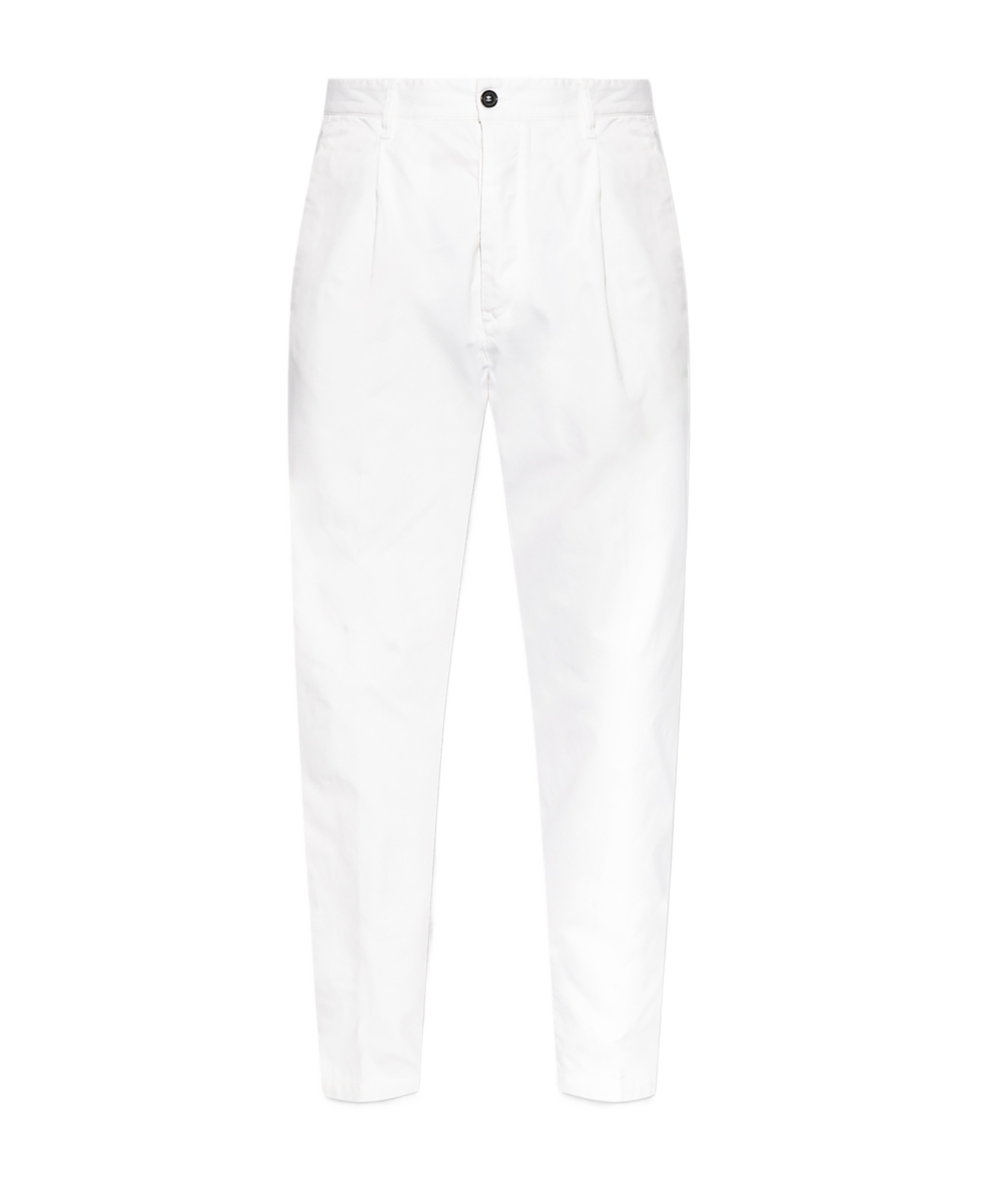 DSQUARED2 PLEATED COTTON TROUSERS