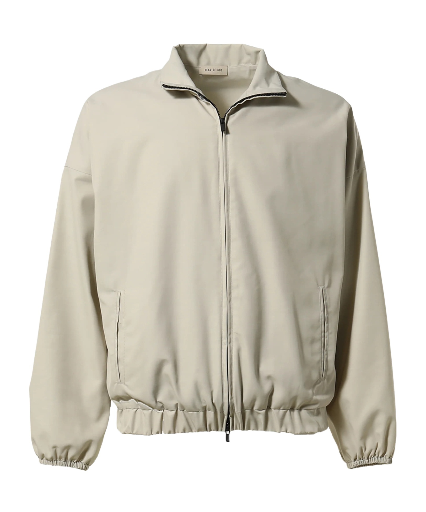 Fear Of God High Collar Long Sleeve Casual Jacket In Burgundy