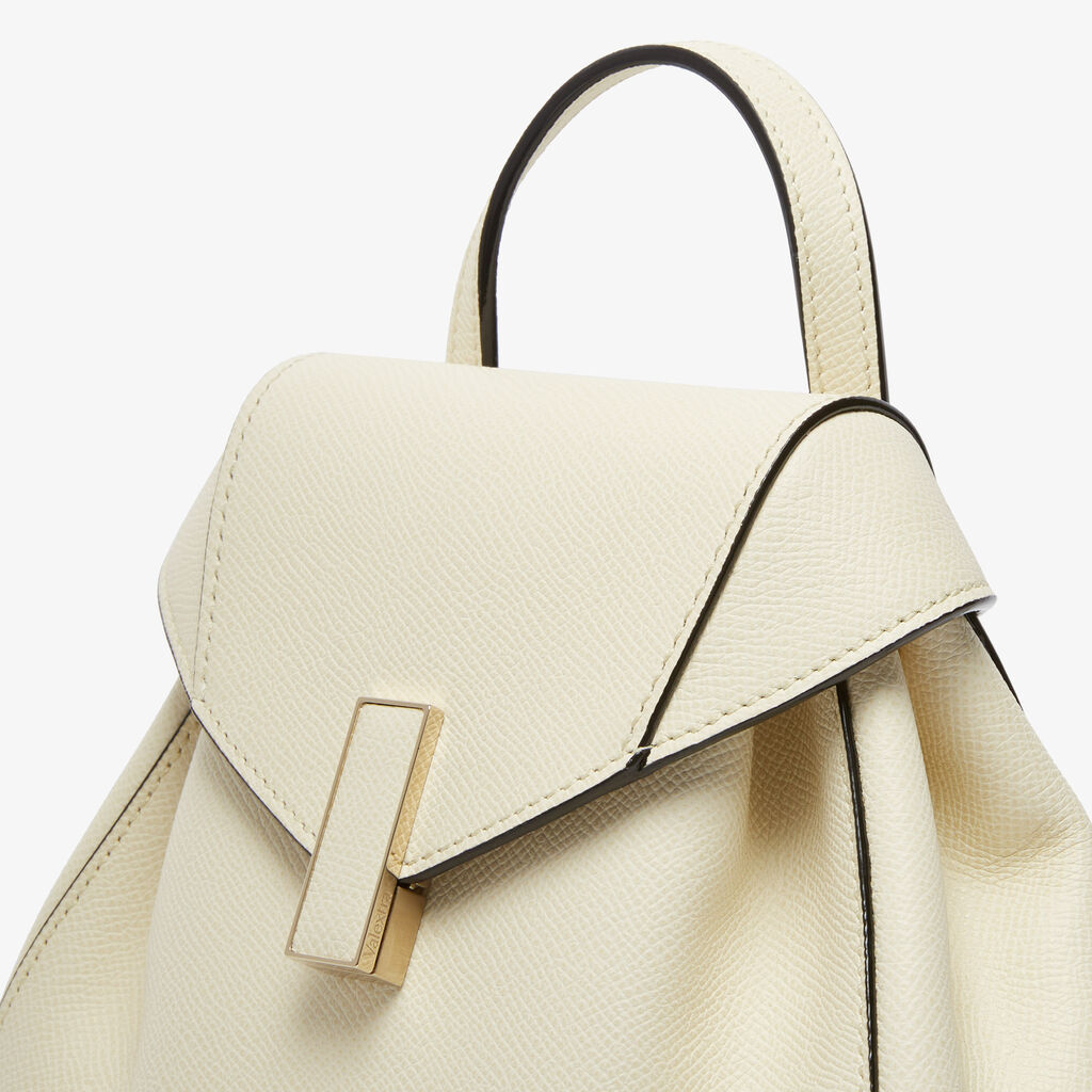 Valextra Iside Mini Backpack In Pergamena White
