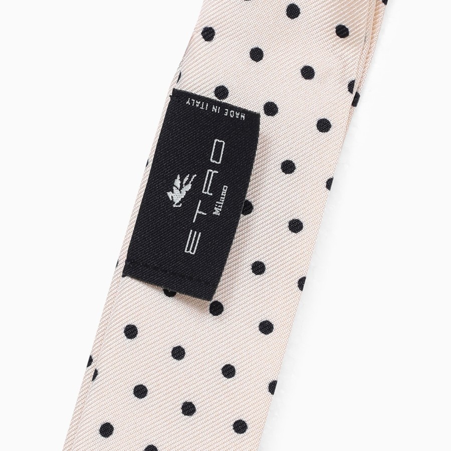 Etro Polka-dot Print Silk Bow Tie In White