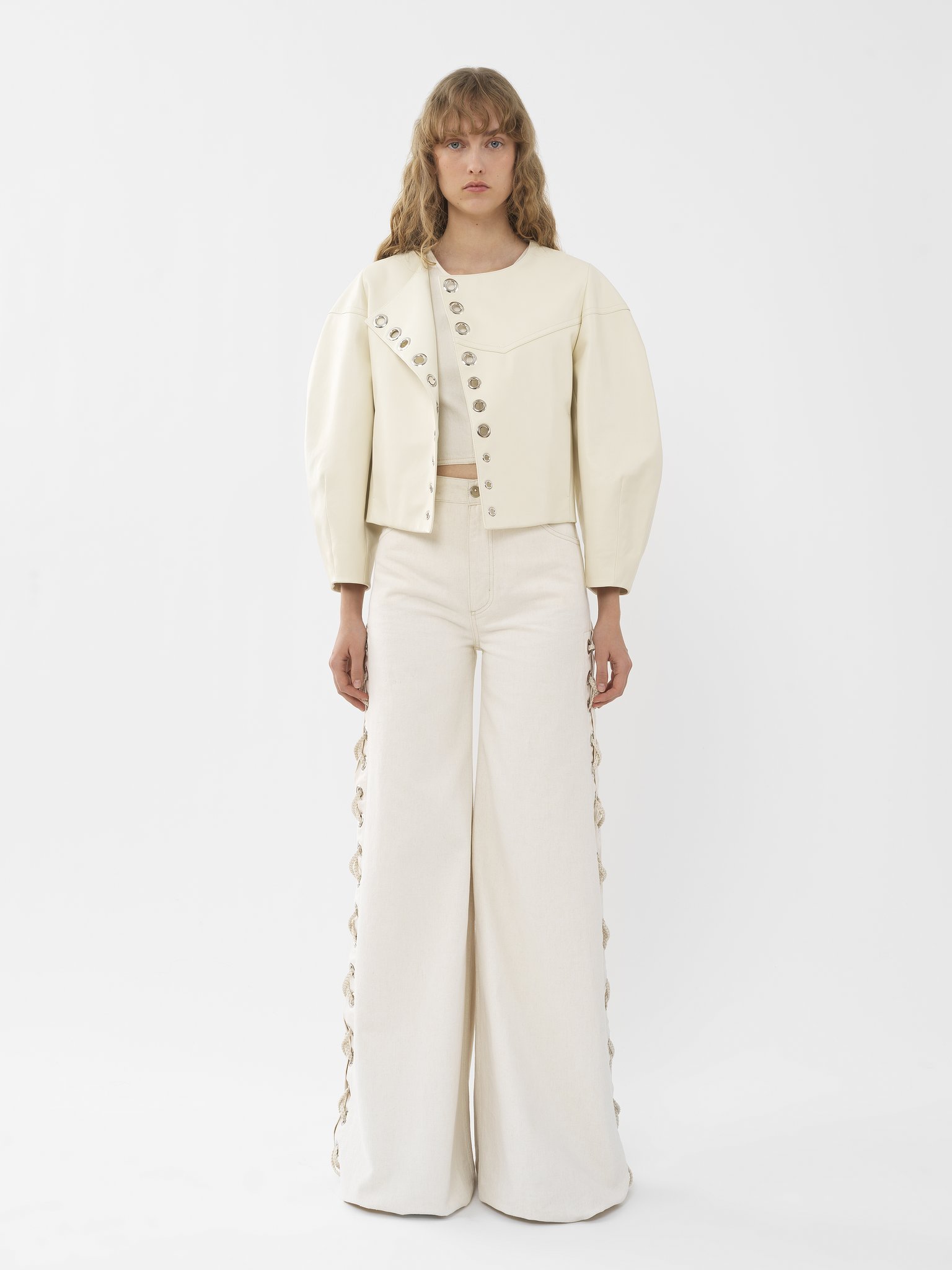 Chloé Long-sleeved Jacket In White