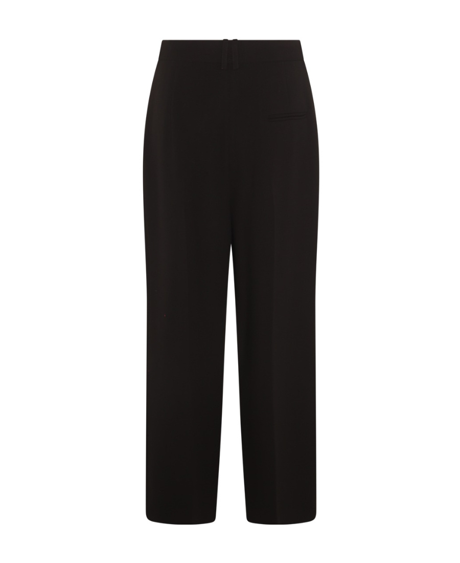 The Row Baguette Pleated Wide-leg Trousers In Black