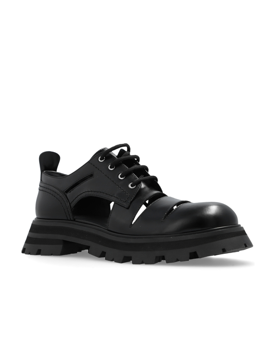Alexander Mcqueen Flats In Black