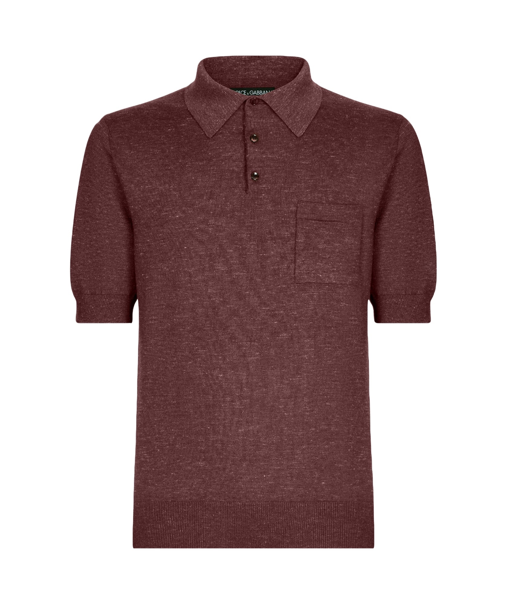 Dolce & Gabbana Knitted Polo Shirt In Red