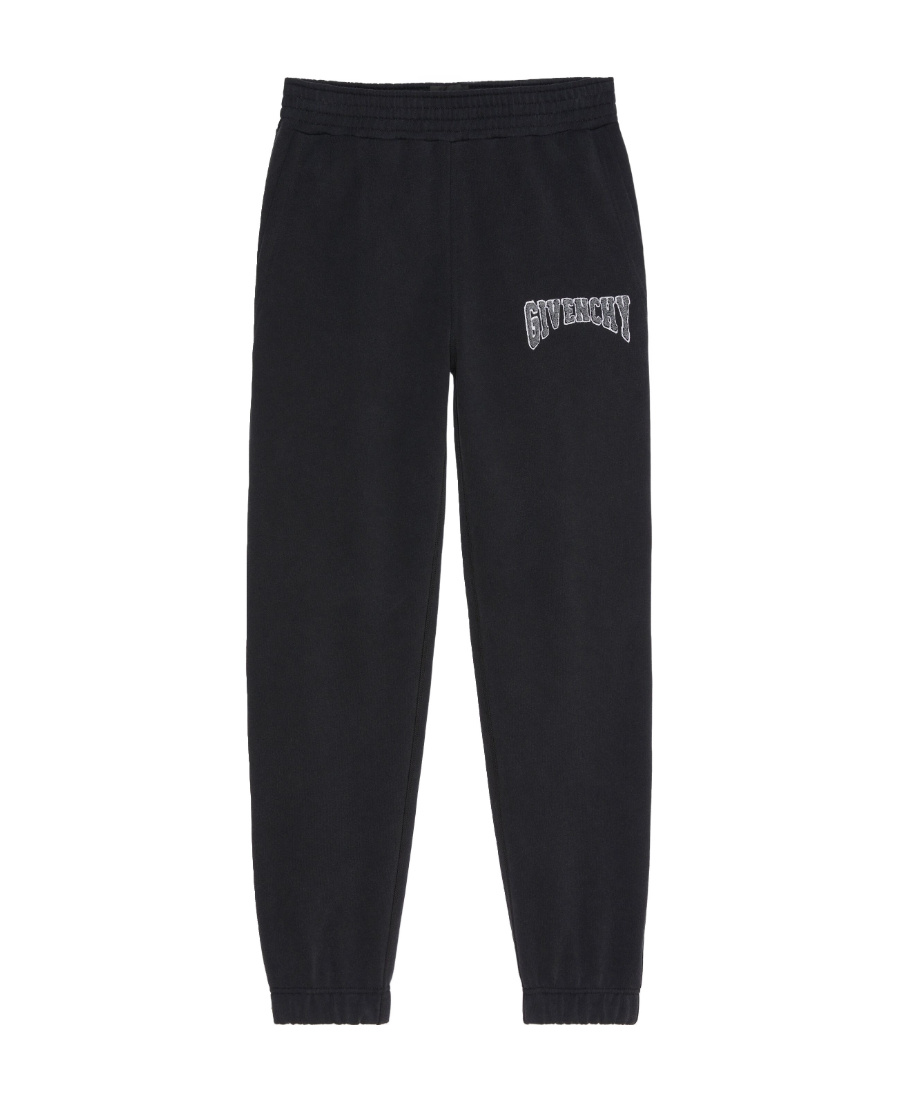 Givenchy Logo-patch Cotton Track Pants In Black