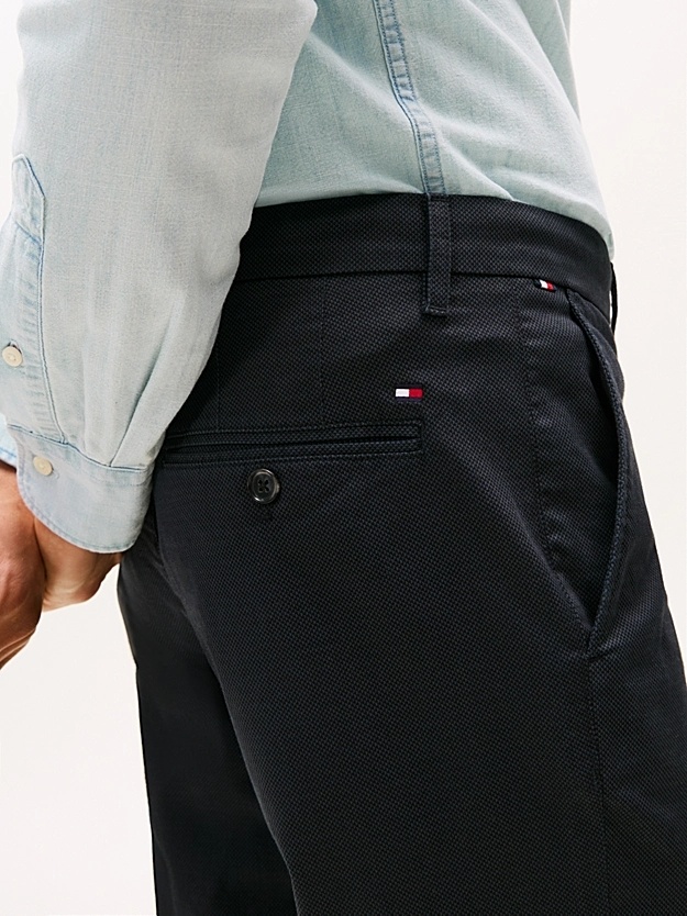 Tommy Hilfiger Belt Loop Casual Pants In Blue