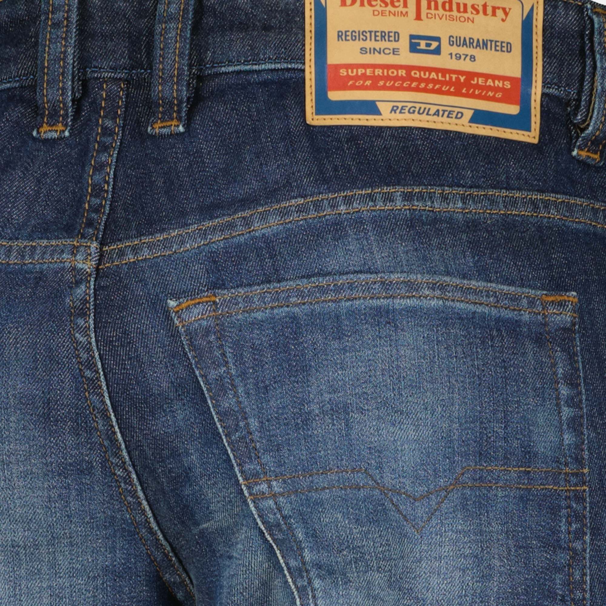 Diesel 1993 D-vyl Faded Jeans In Blue