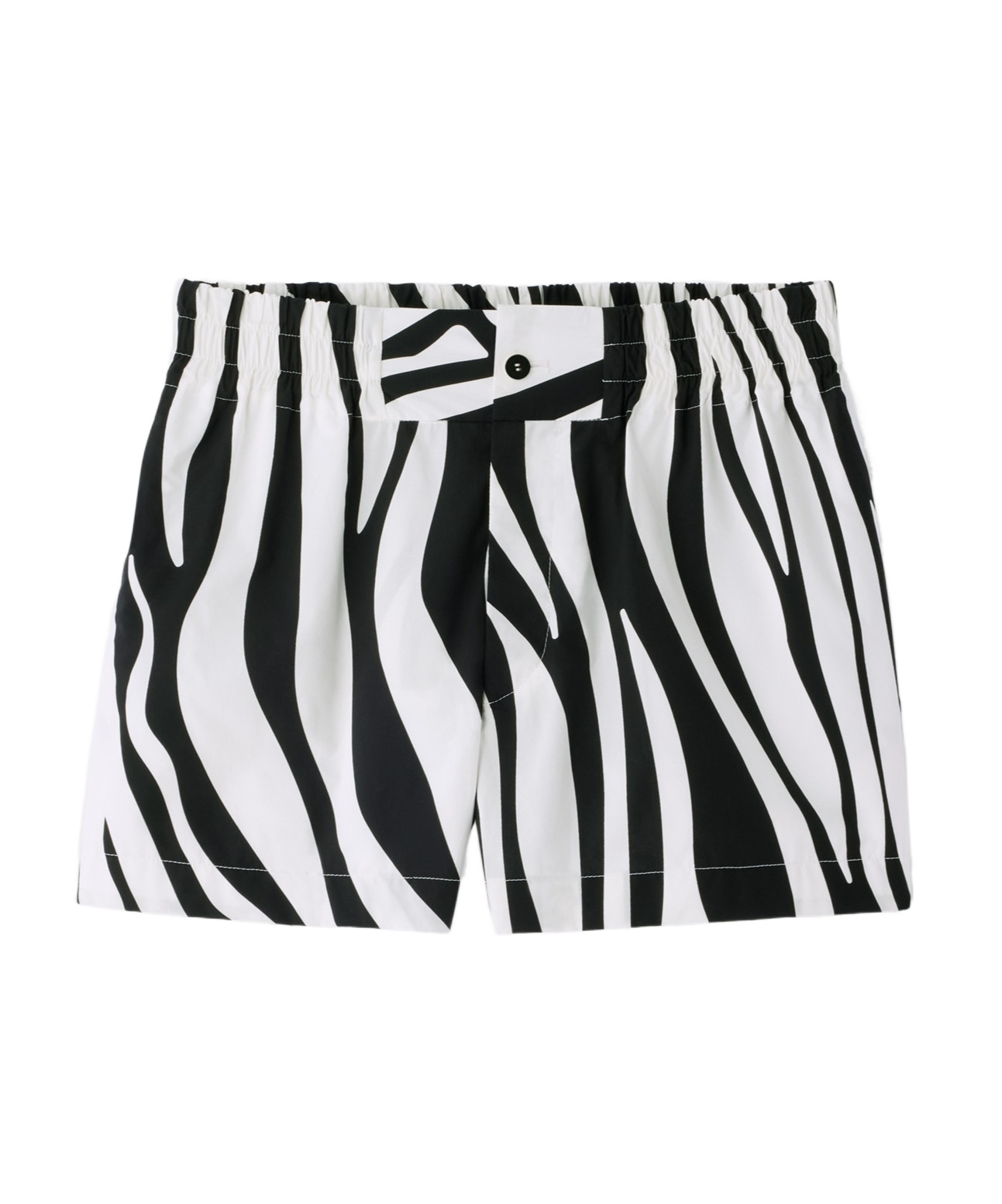 Jacquemus The Agave Shorts In Print Zebra Arty White Black