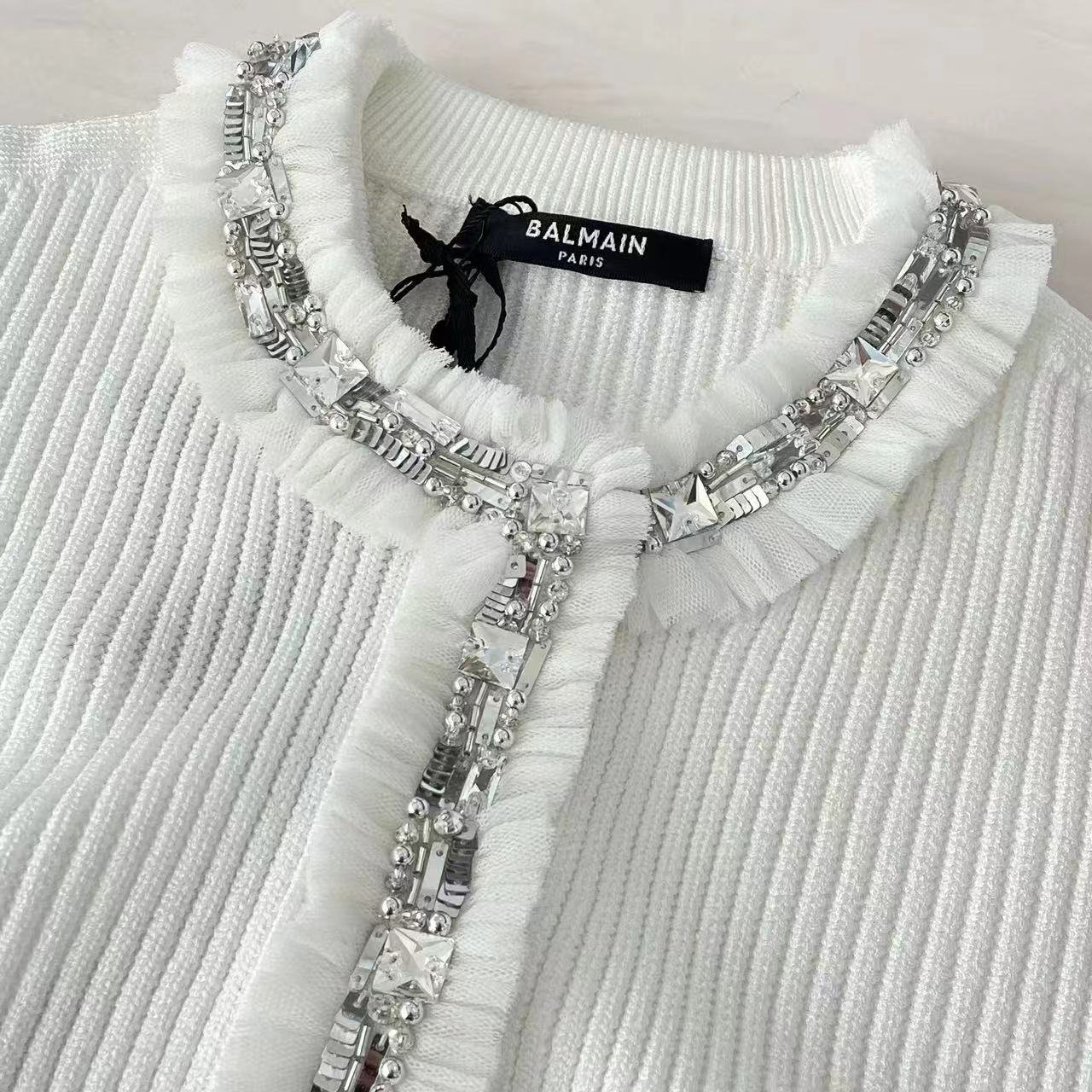 BALMAIN ROUND NECK SWEATER