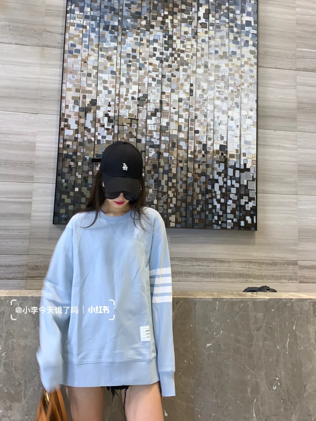 Thom Browne Engineered 4-bar Loopback Sweatshirt In Blue