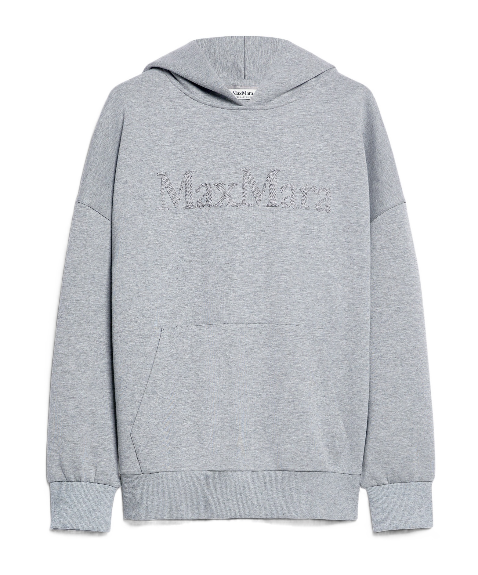 MAX MARA 'S MAX MARA LOGO DETAILED LONG-SLEEVED HOODIE