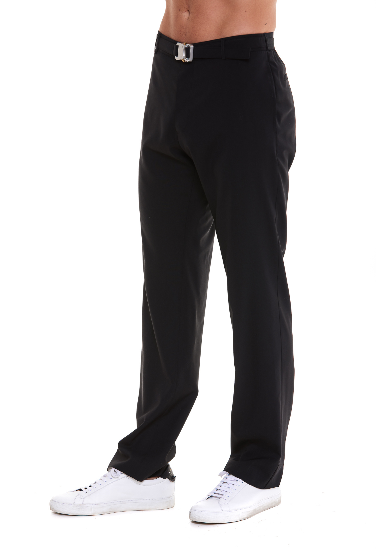 Alyx Belted Straight-leg Trousers In Black