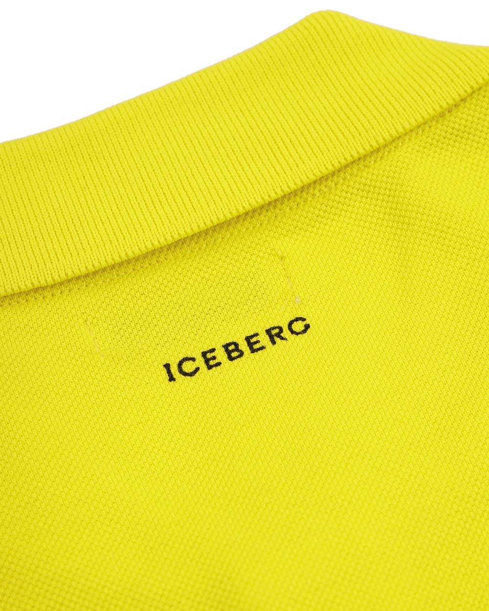 Iceberg Printed Pattern Polo Shirt In Yellow