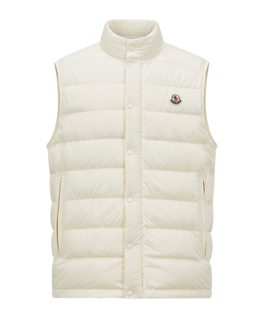 Moncler Barthe Nylon Down Vest In White