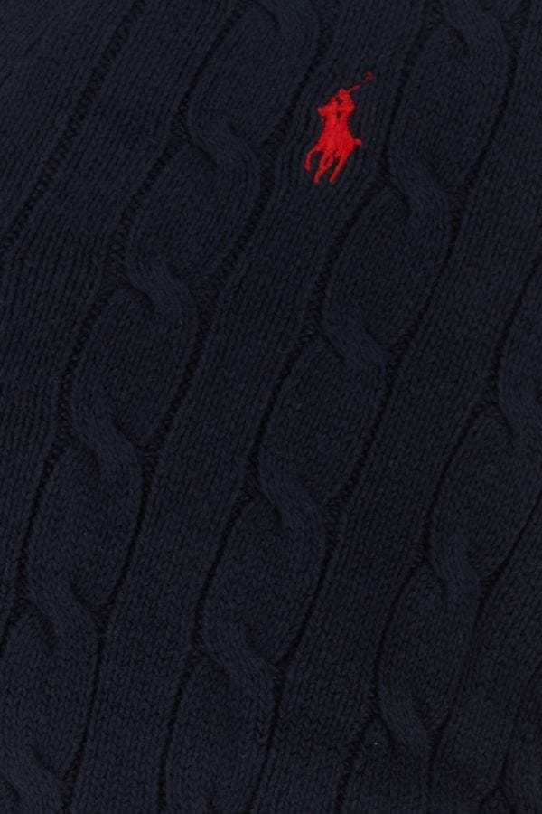 Polo Ralph Lauren V-neck Long-sleeved Cardigan In Blue