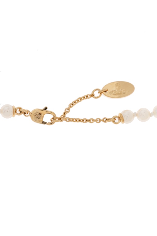 Vivienne Westwood Sheryl Faux Pearl Gold-plated Necklace In Yellow