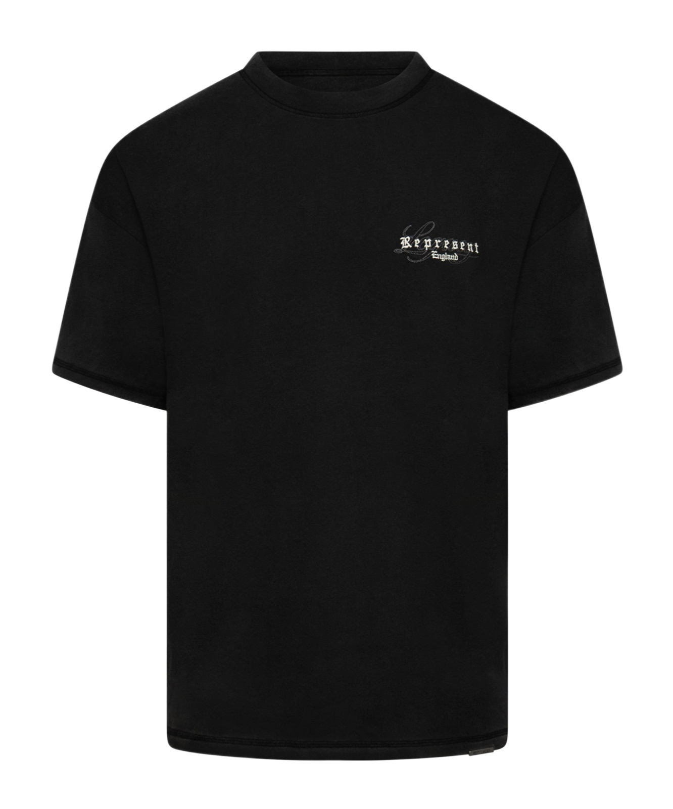 Represent England Legacy Oversized Cotton T-shirt In Black