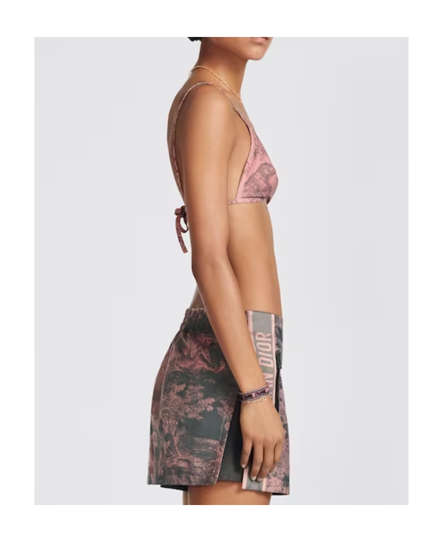 Dior Logo Bikini Swimsuit In Pink