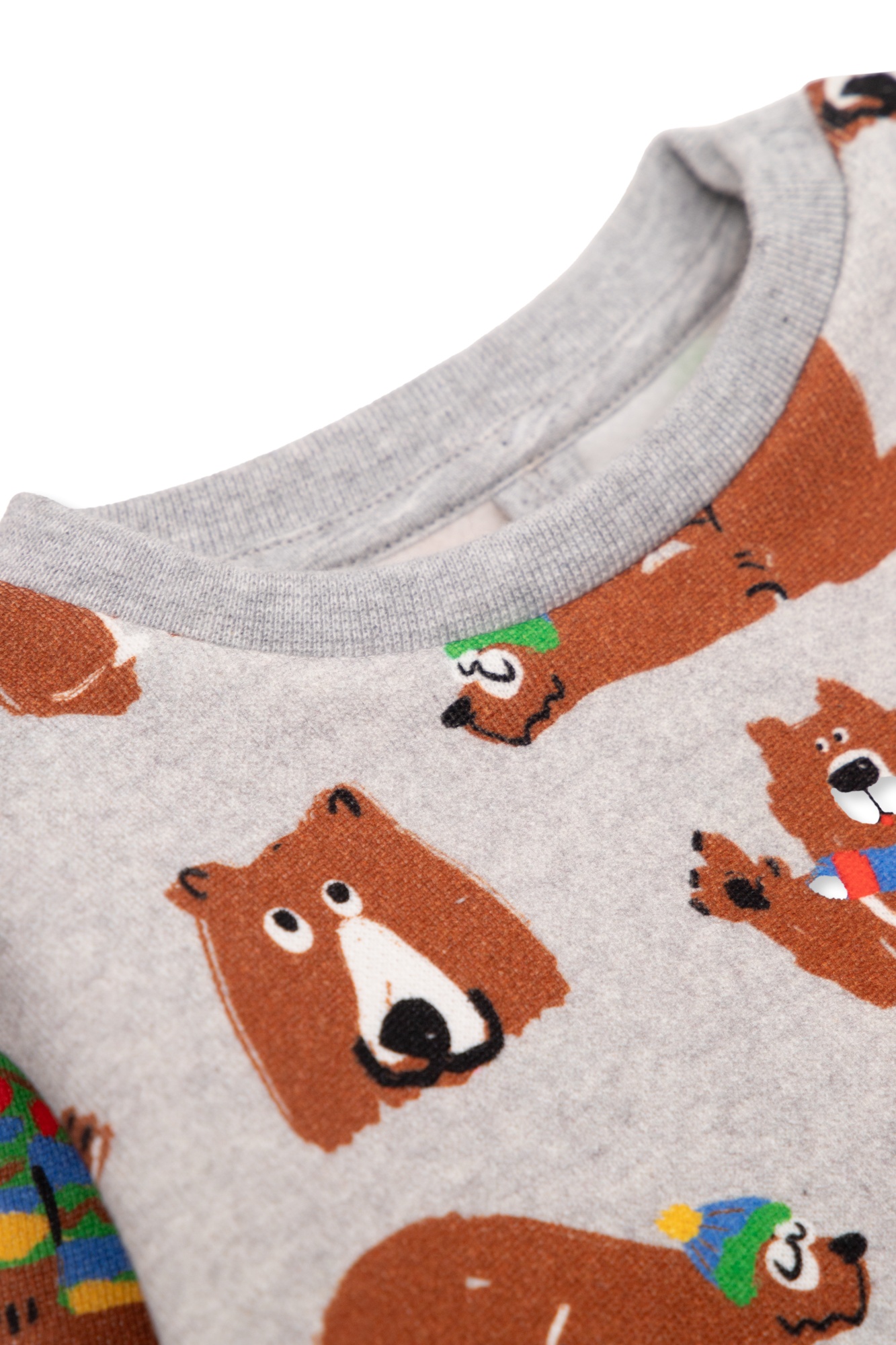 Stella Mccartney Kids Bear Printed Crewneck Sweatshirt In White