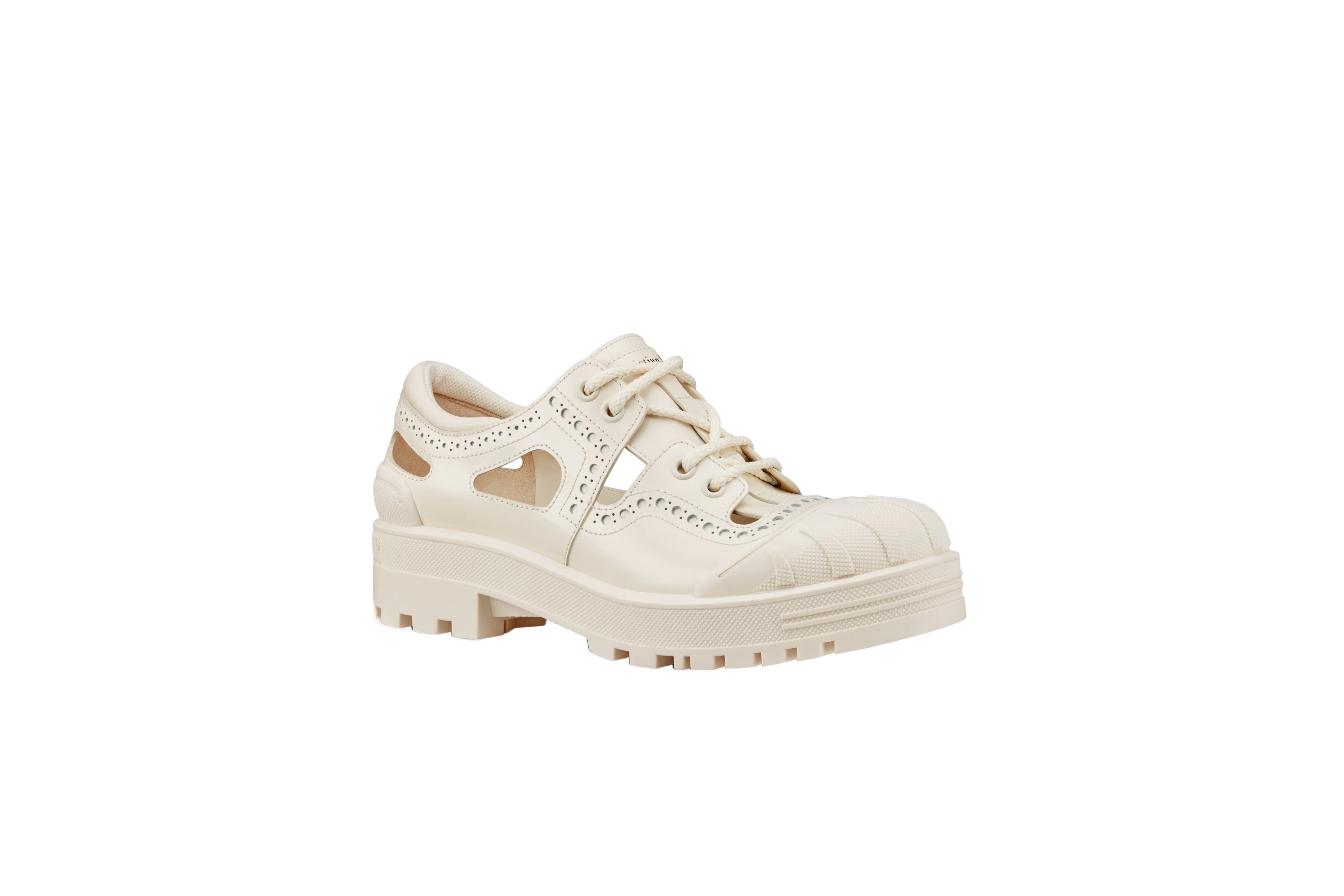 Dior Iron Derby Shoes In White