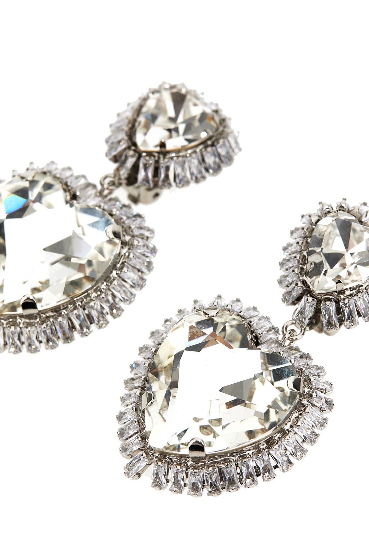 ALESSANDRA RICH ALESSANDRA RICH HEART SHAPED CLIP-ON EARRINGS