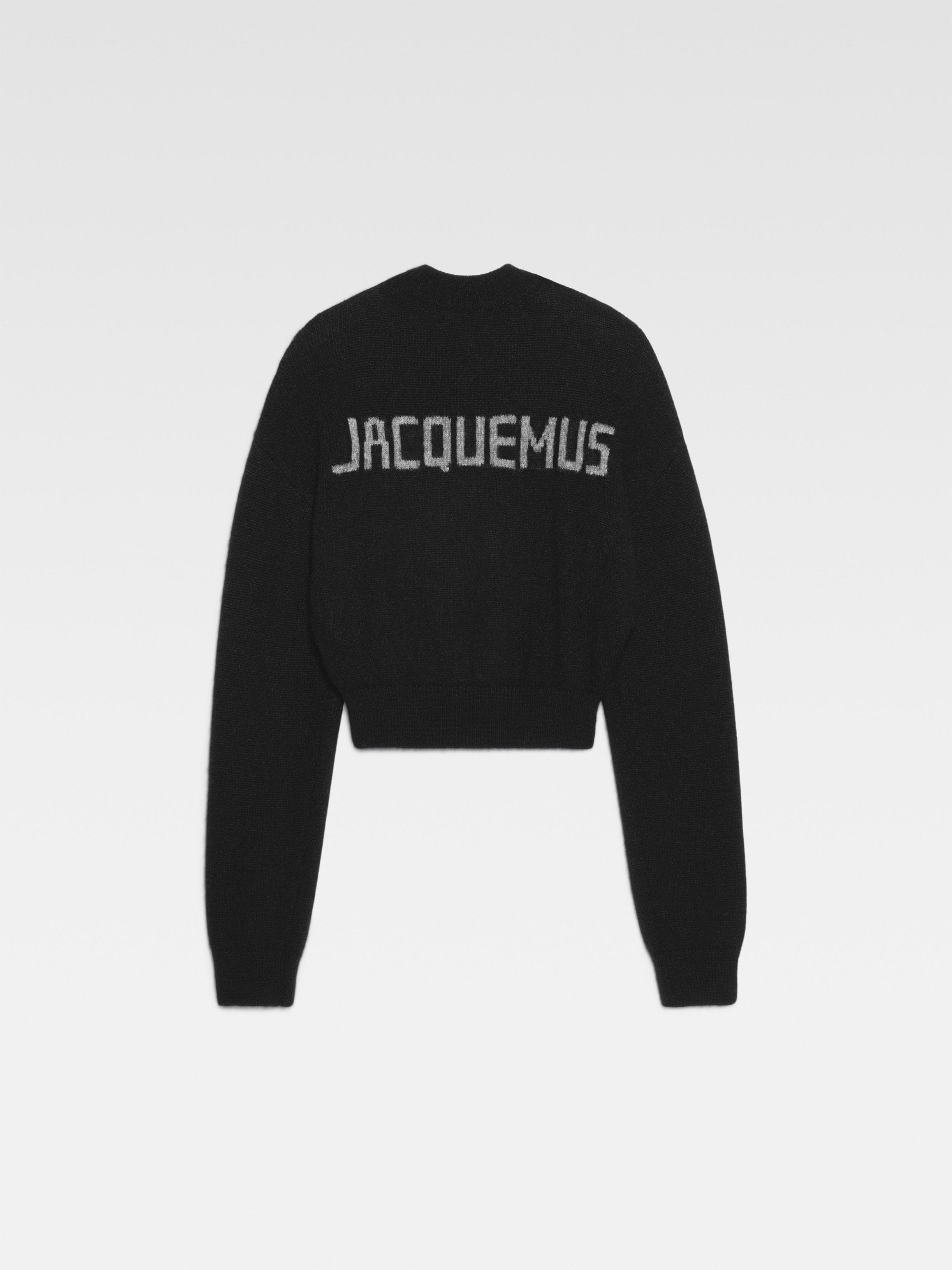 Jacquemus Logo Sweater In Black