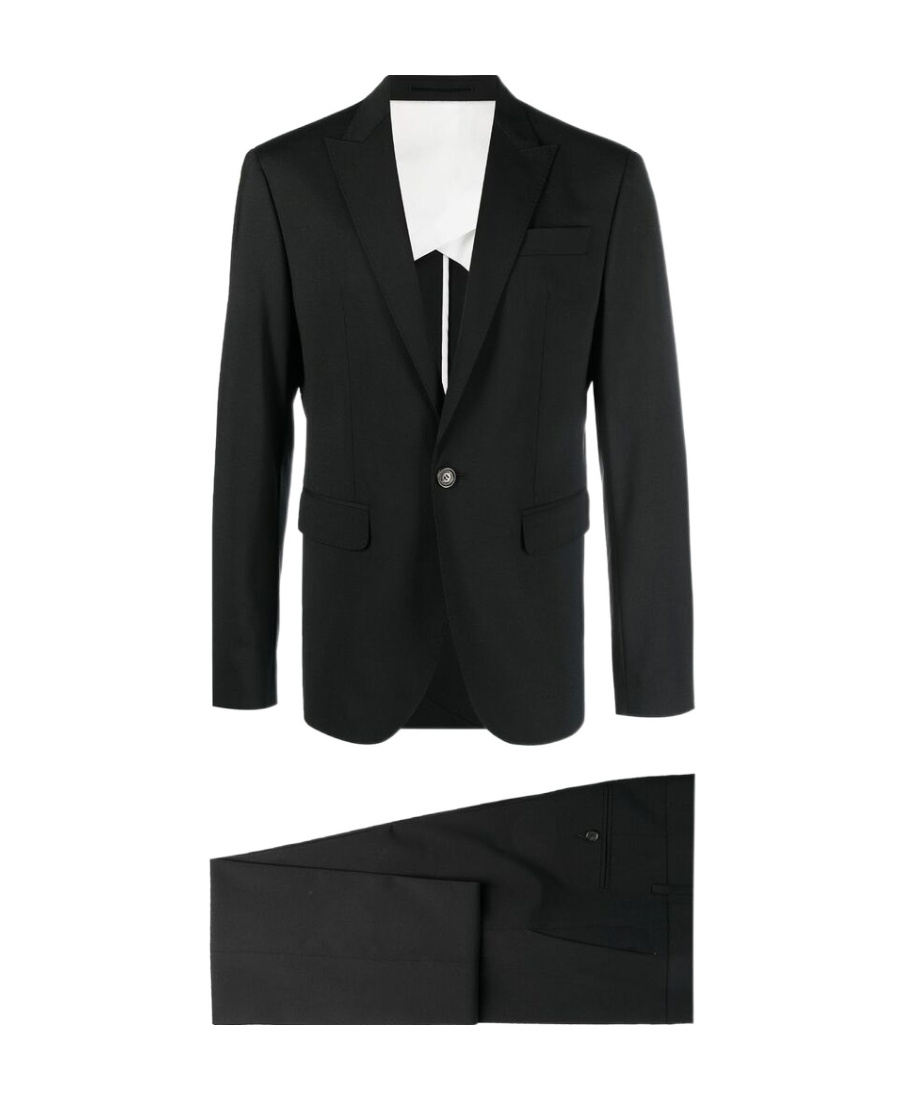 Dsquared2 Tokyo Fit Single Breasted Wool Suit In Black