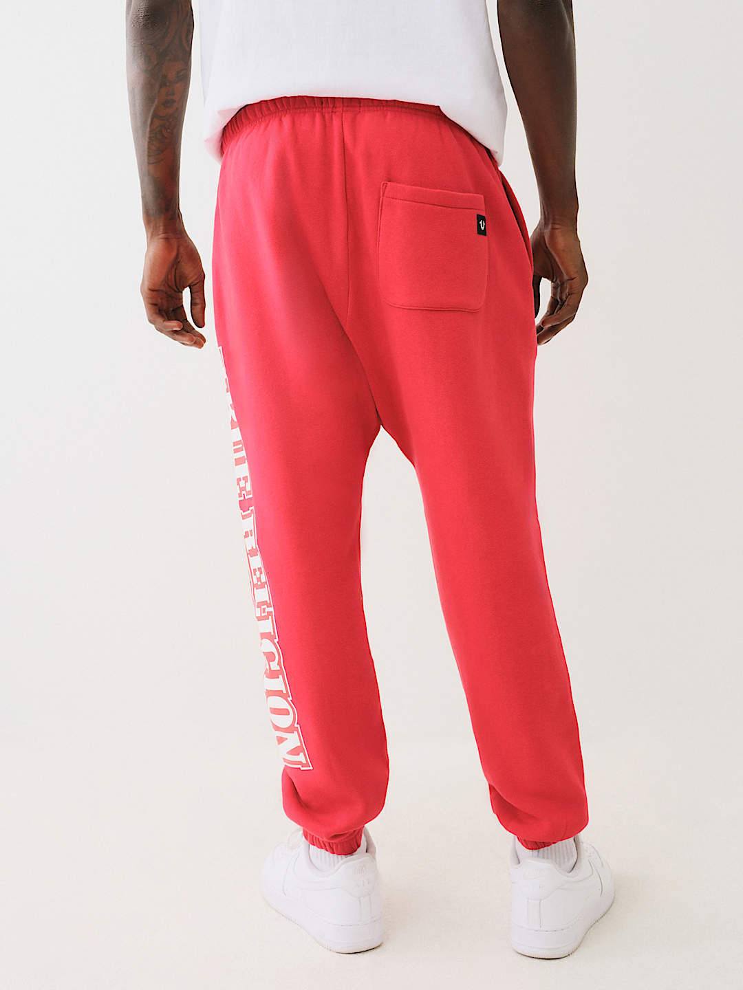 True Religion Relaxed Icon Sweatpants In Red