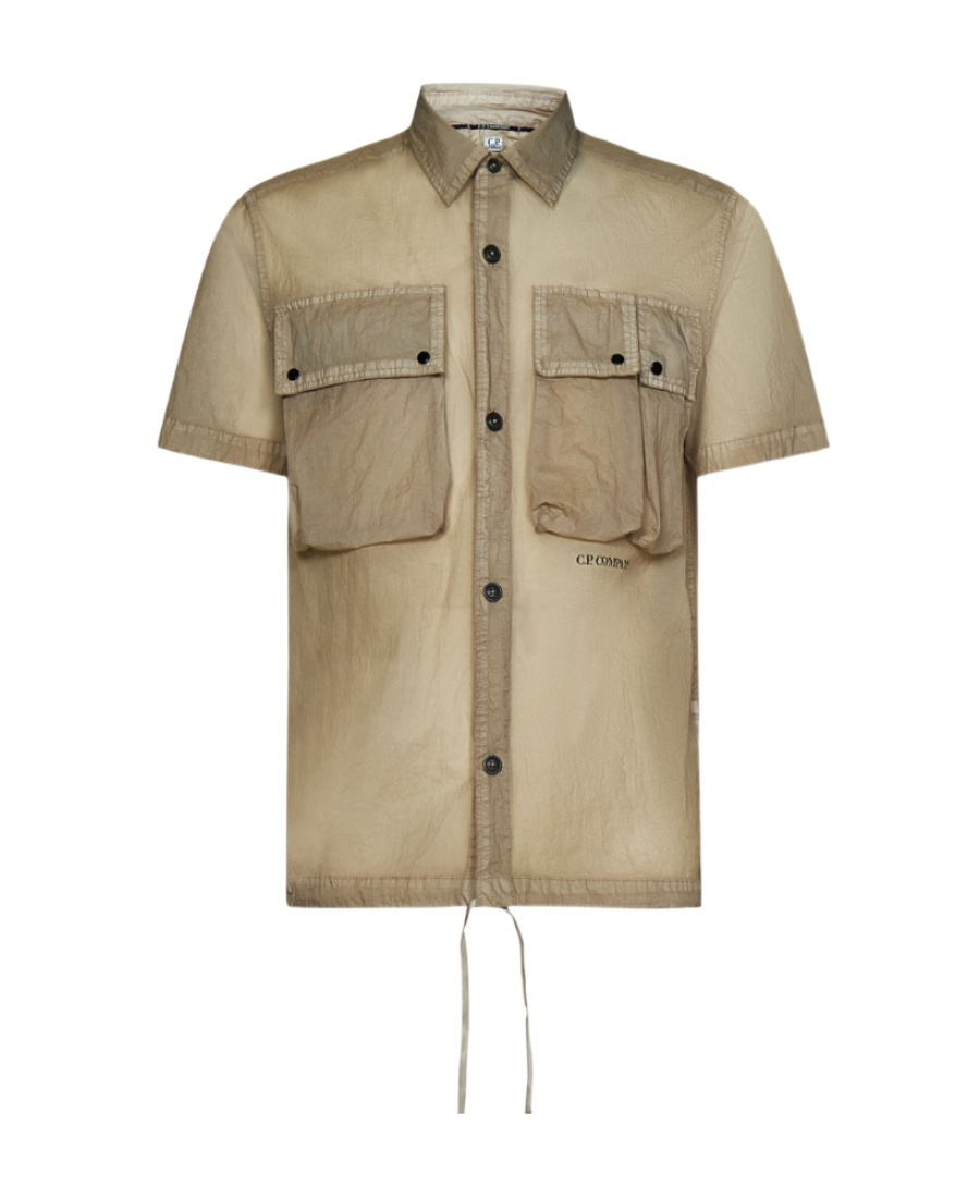 C.p. Company Cargo-pockets Shirt In Nude