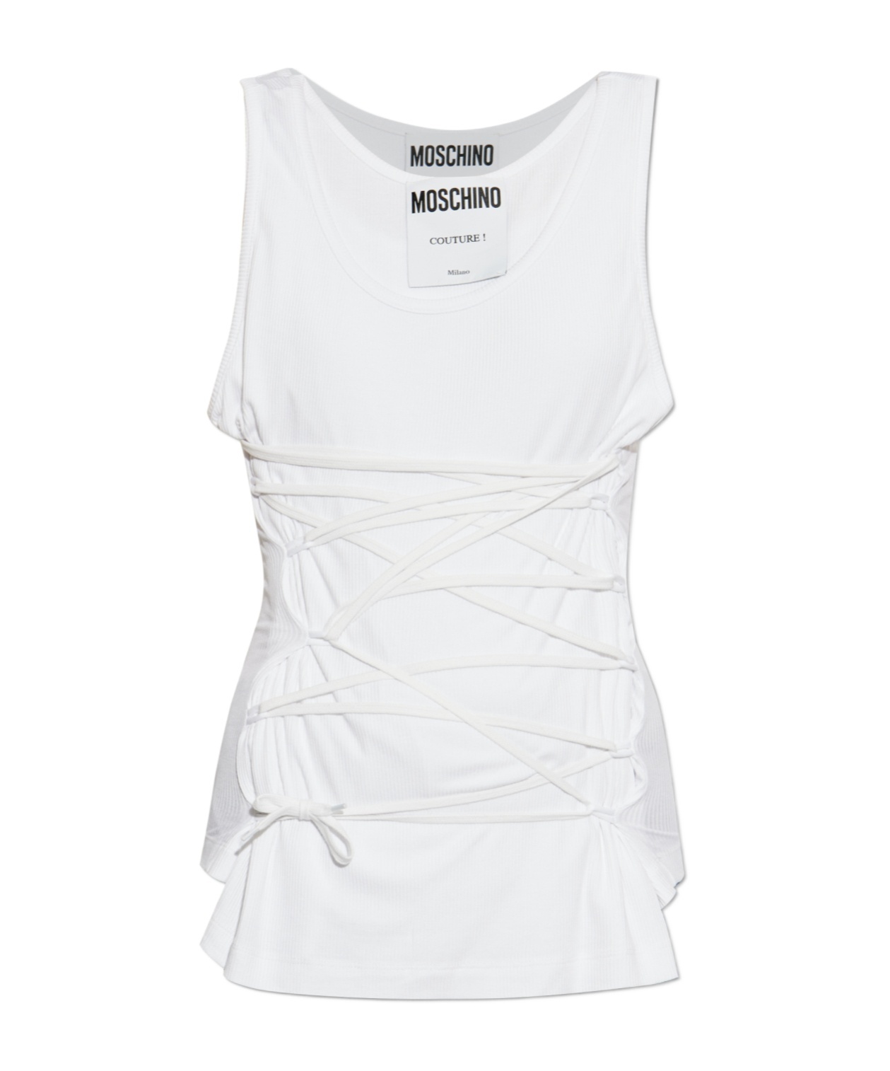 Moschino Sleeveless Shirt In White